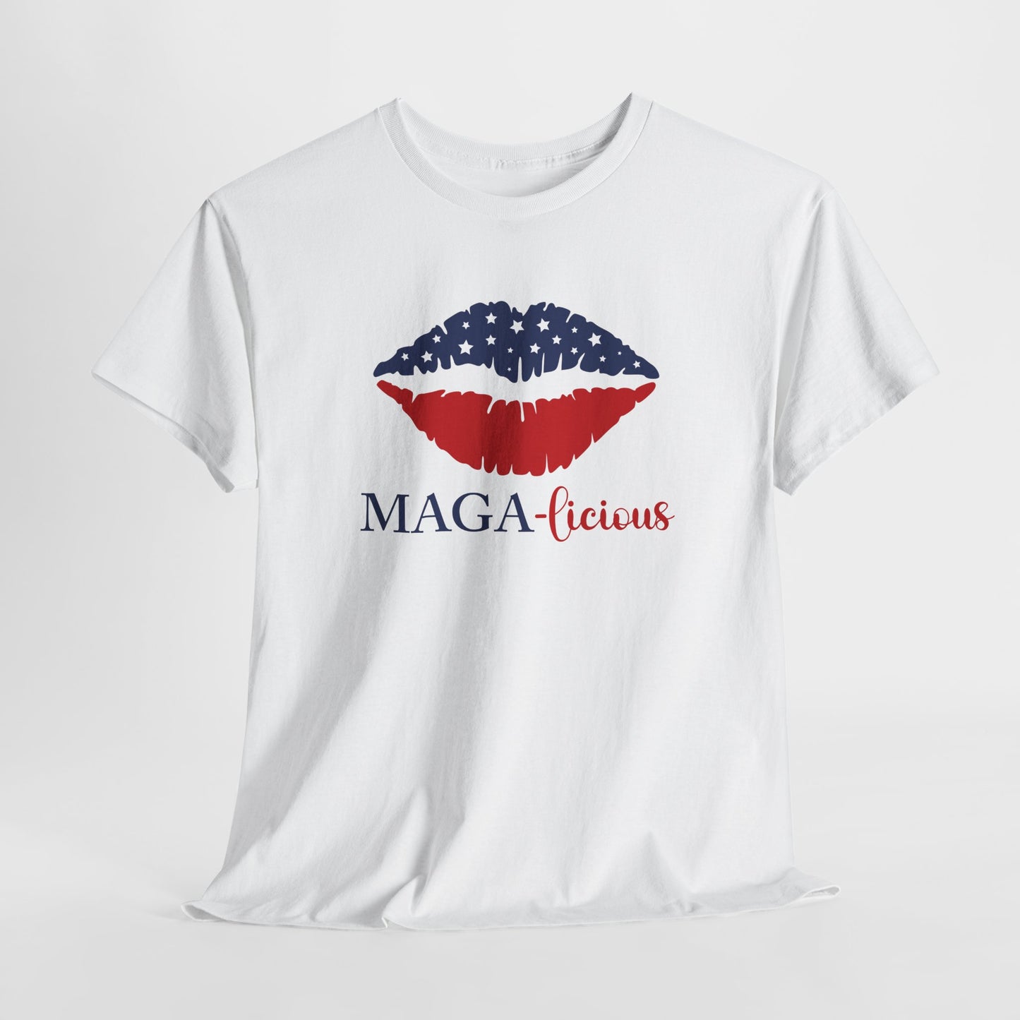 MAGA-licious T-Shirt - Patriotic Lips Graphic Tee