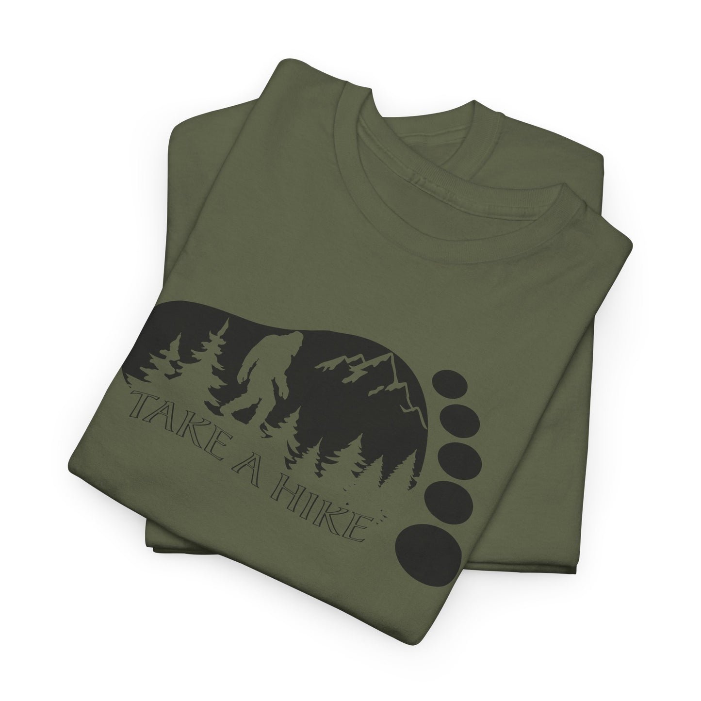 Bigfoot Hiking T-Shirt - Outdoor Adventure Graphic