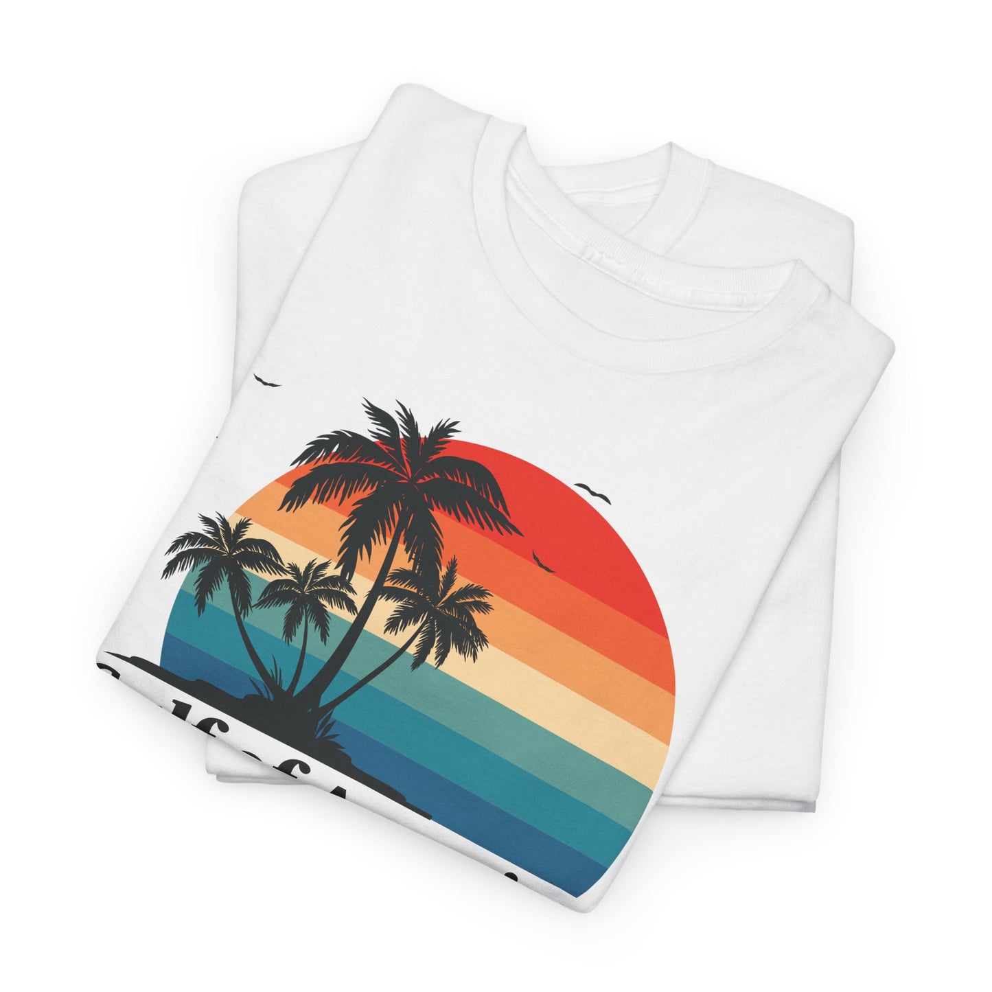 Gulf of America 2025 Sunset T-Shirt - Retro Beach Vibes