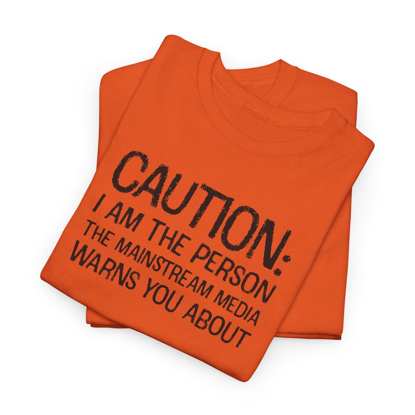 Caution Media Warning T-Shirt - Rebel Graphic Tee