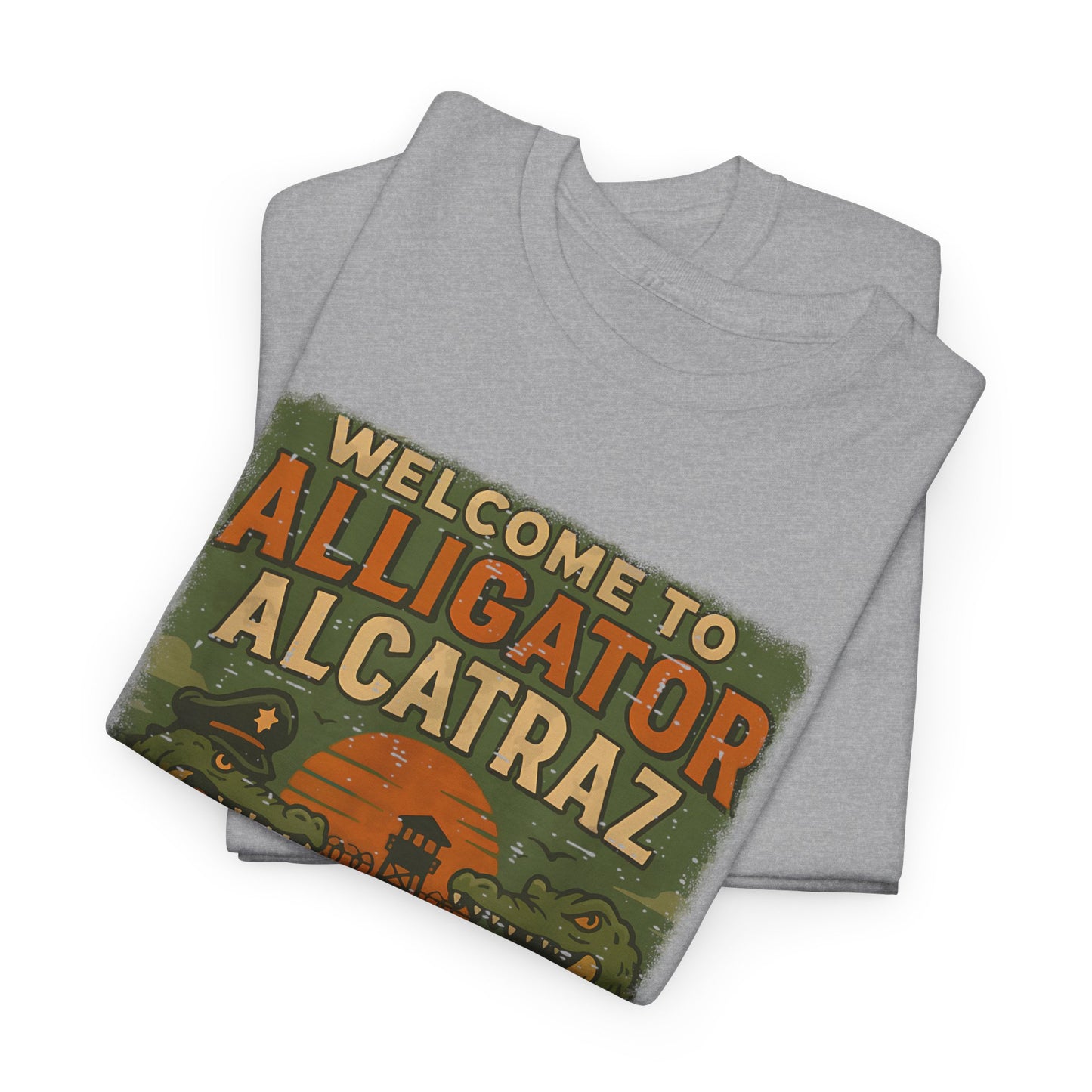 Alligator Alcatraz T-Shirt – Retro Vibe Tee