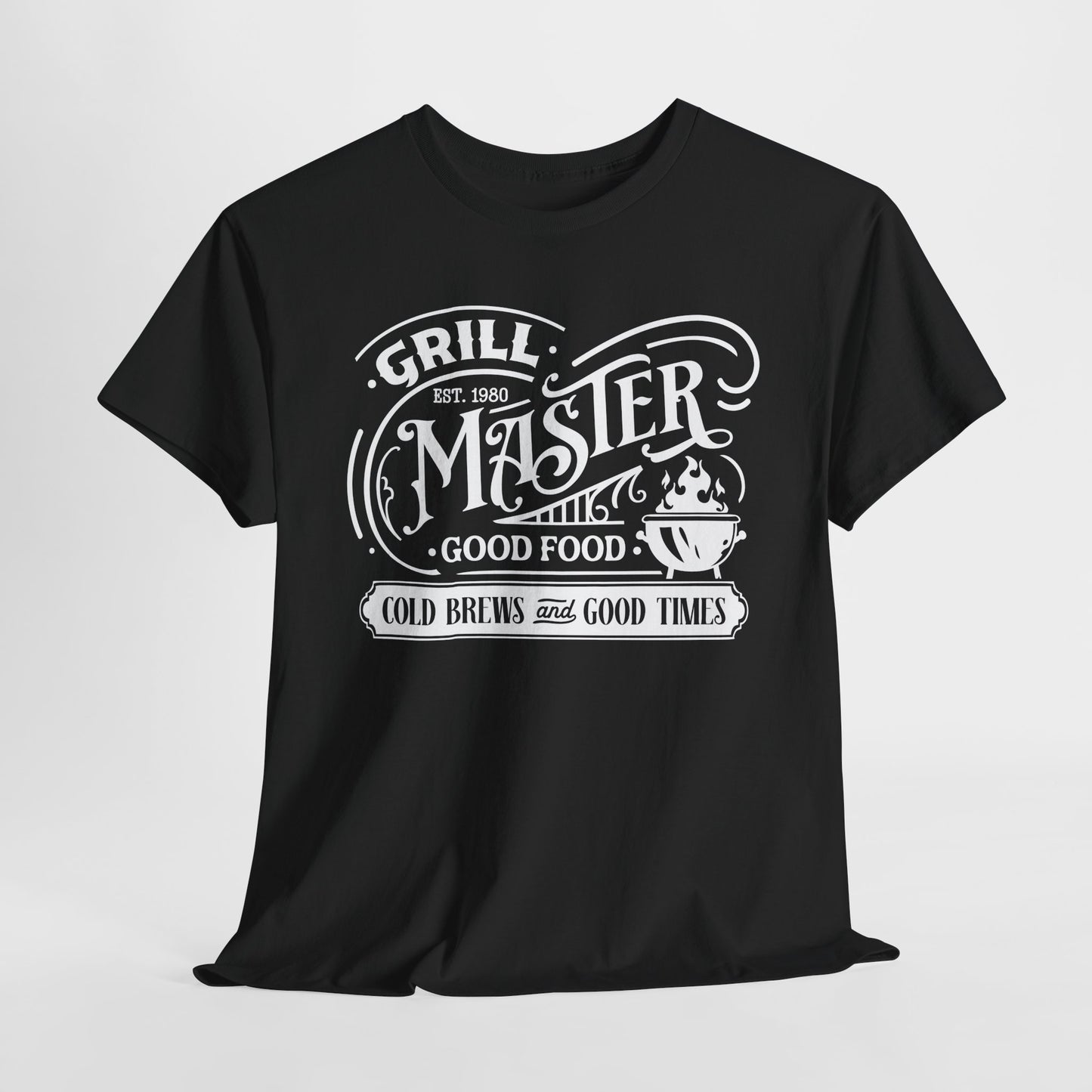 Grill Master BBQ T-Shirt - Food & Brews Graphic
