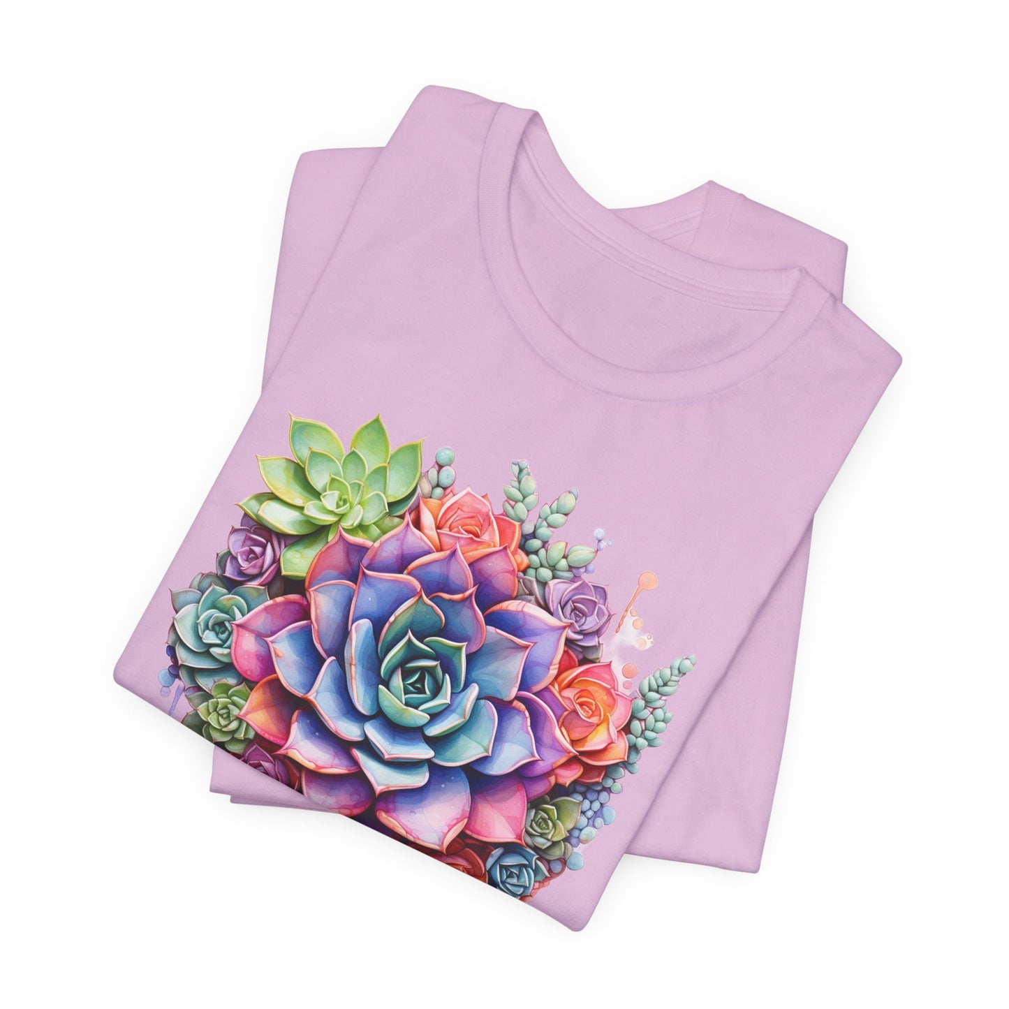 Succulent Hens Chicks T-Shirt - Colorful Design