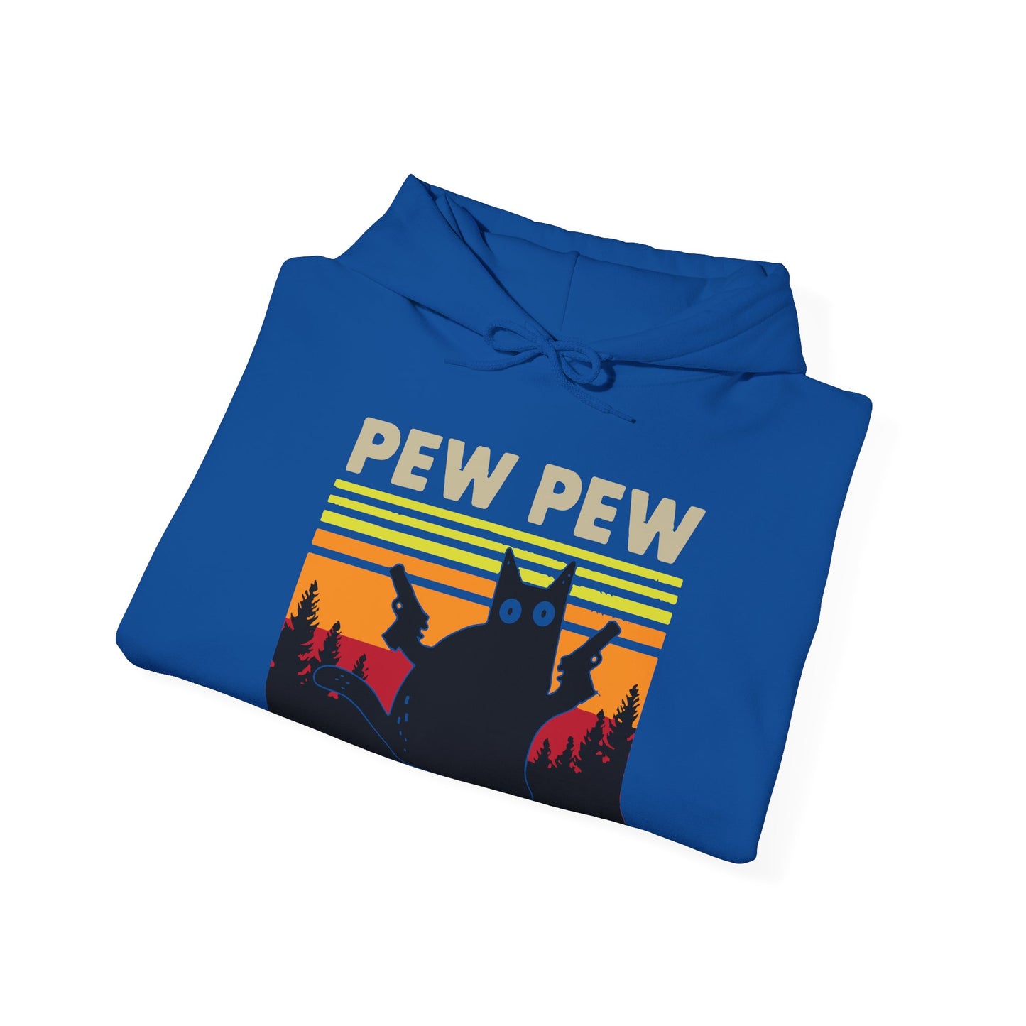 Pew Pew Madafakas Gun Cat Hoodie