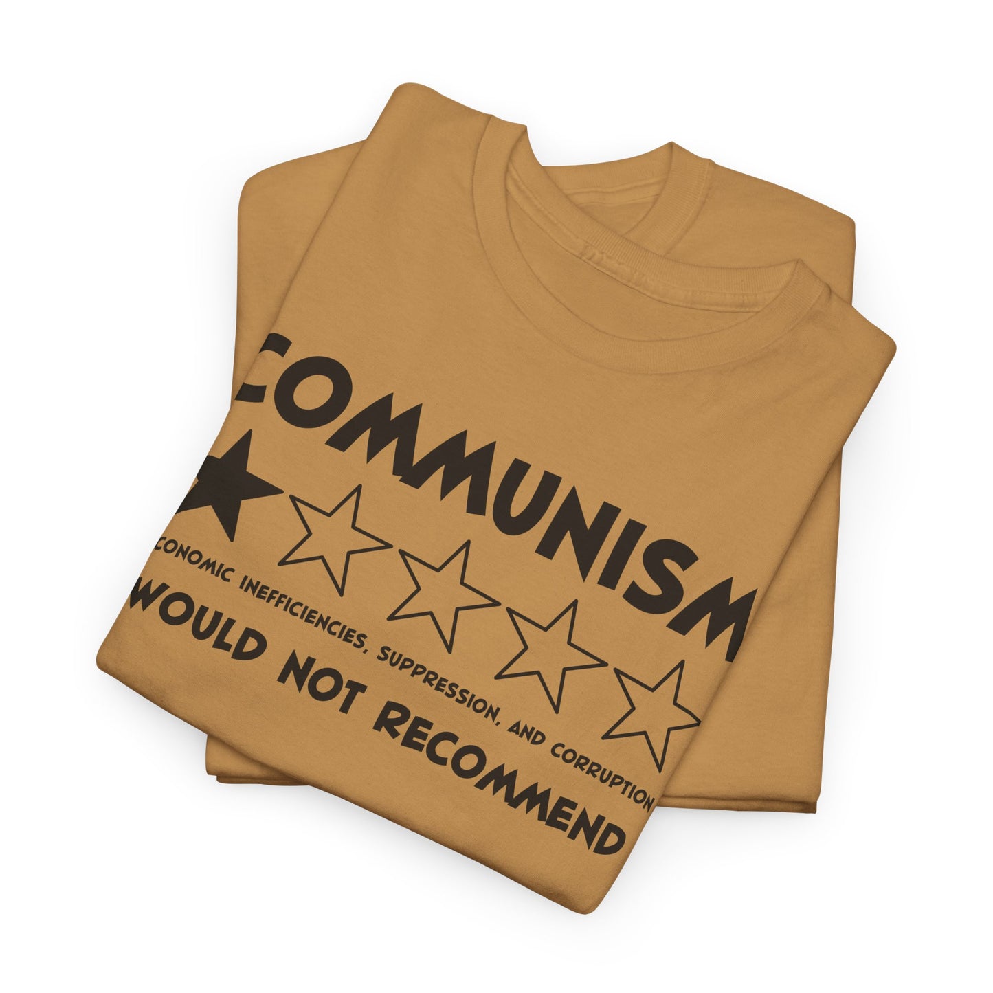Communism 1-Star Rating T-Shirt - Funny Political Review Tee