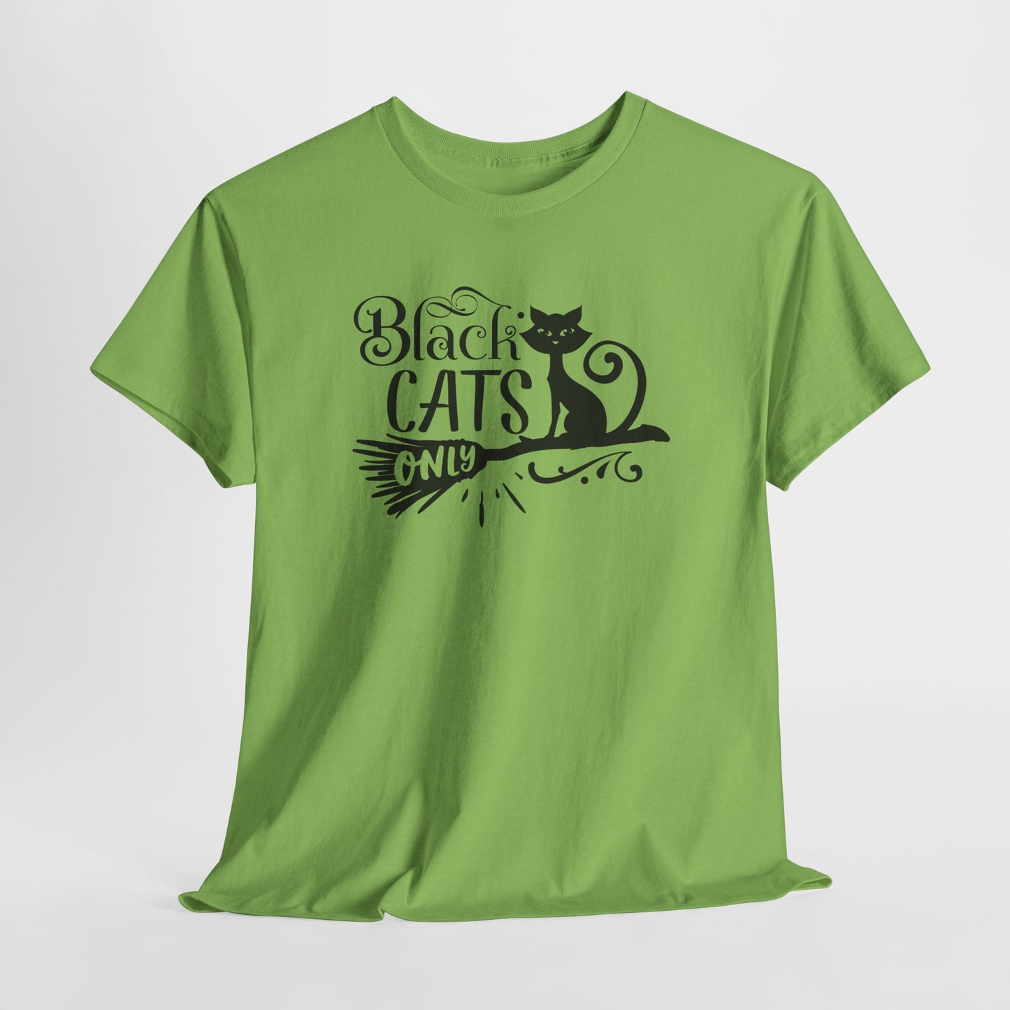 Black Cats Only T-Shirt - Witchy Feline Tee