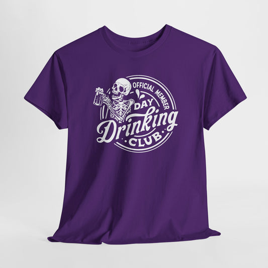 Day Drinking Skeleton T-Shirt - Snarky Graphic