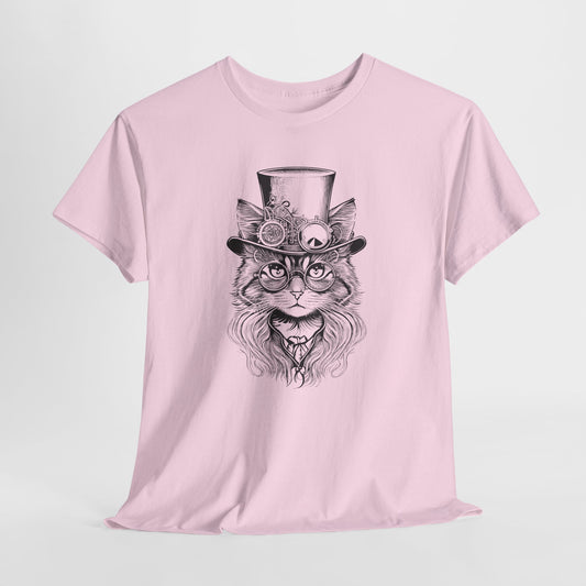 Steampunk Lady Cat T-Shirt - Victorian Tee