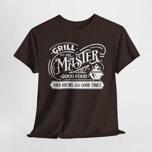 Grill Master BBQ T-Shirt - Food & Brews Graphic