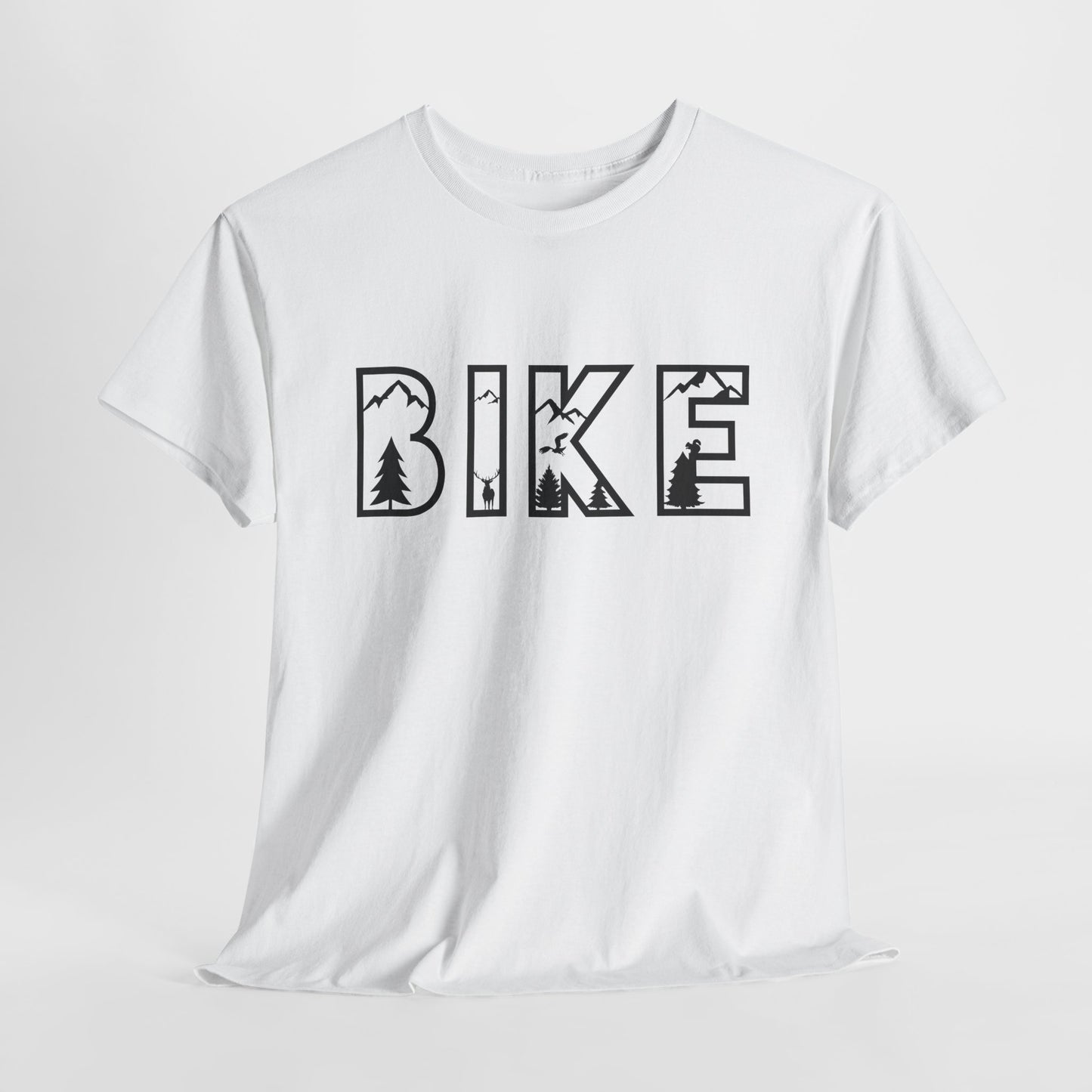 Bike Nature Font T-Shirt