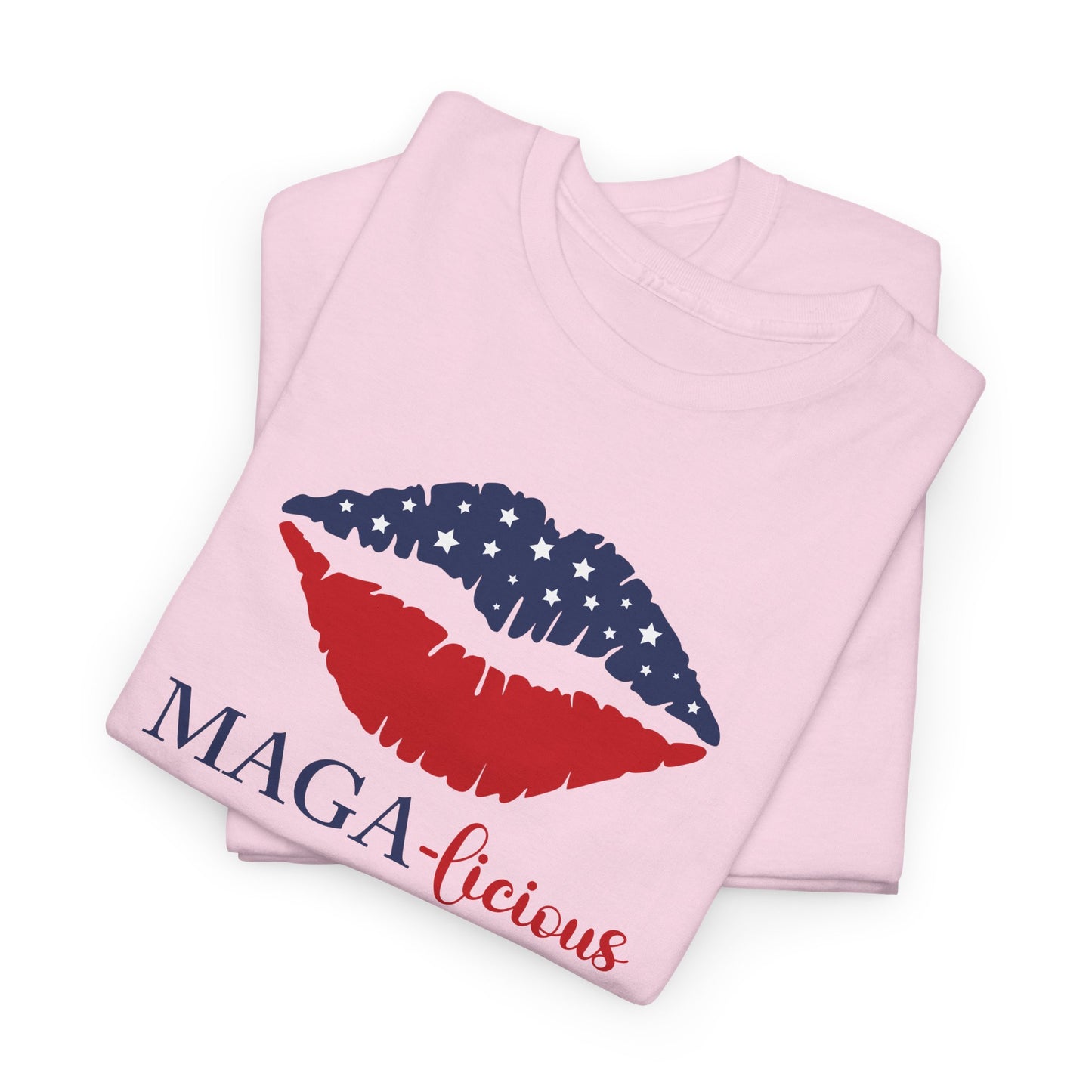 MAGA-licious T-Shirt - Patriotic Lips Graphic Tee