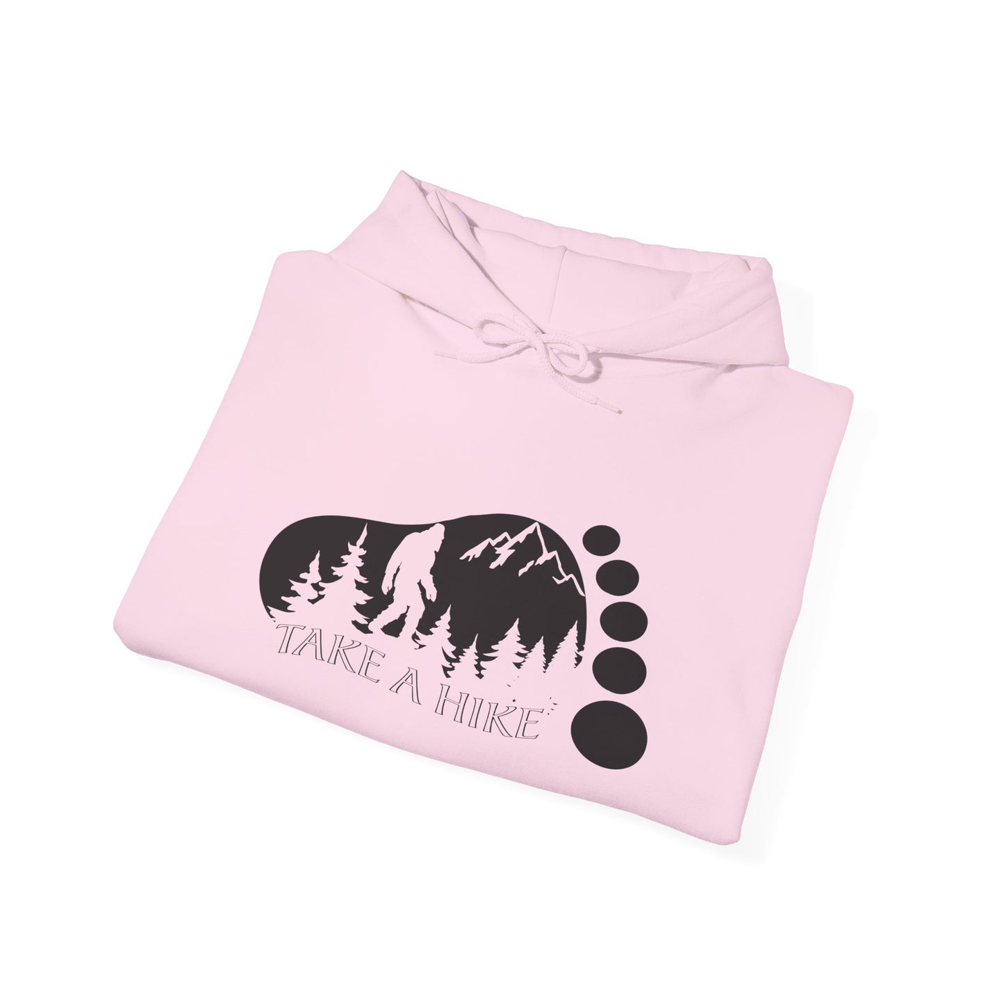 Bigfoot Take A Hike Hoodie - Trail Graphic
