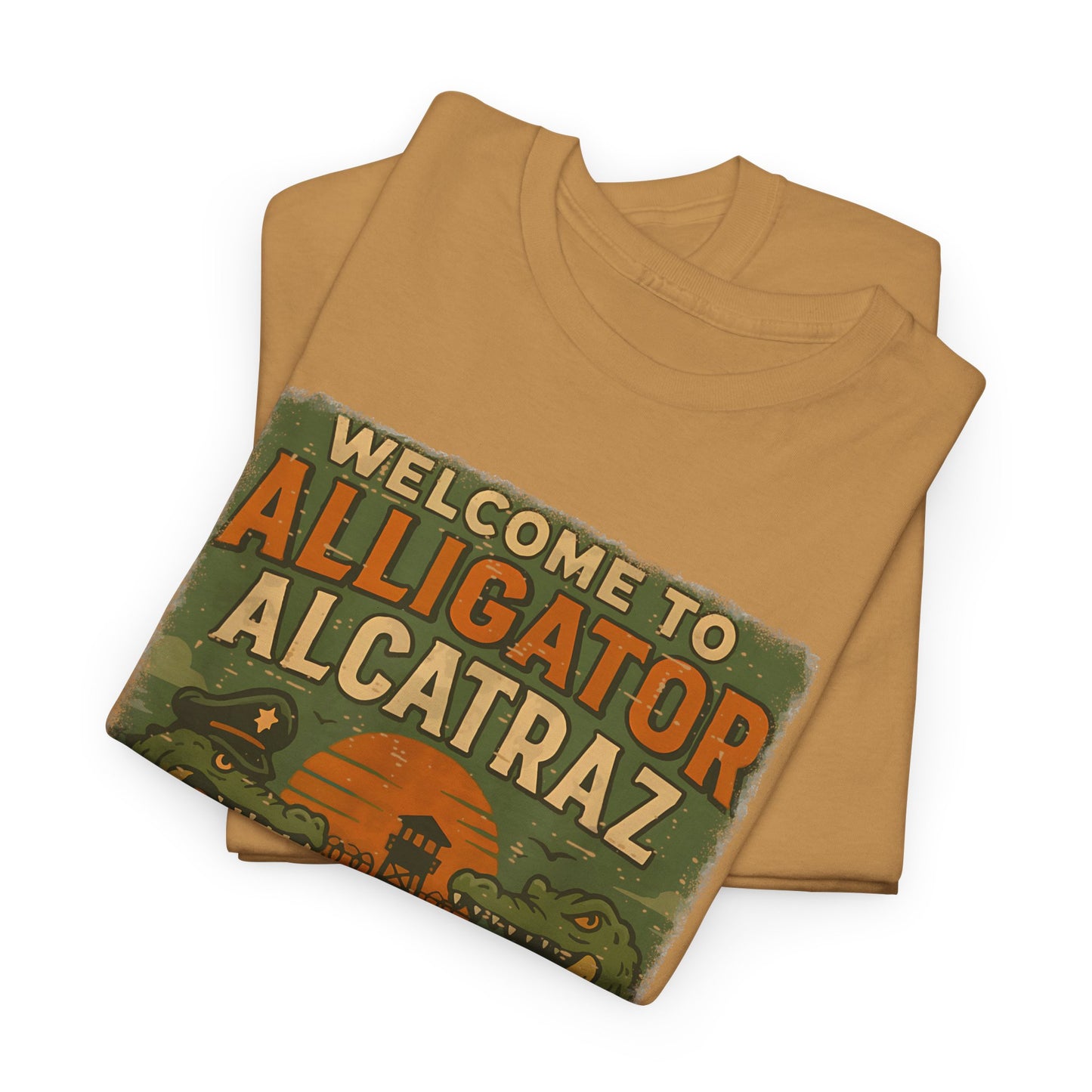 Alligator Alcatraz T-Shirt – Retro Vibe Tee