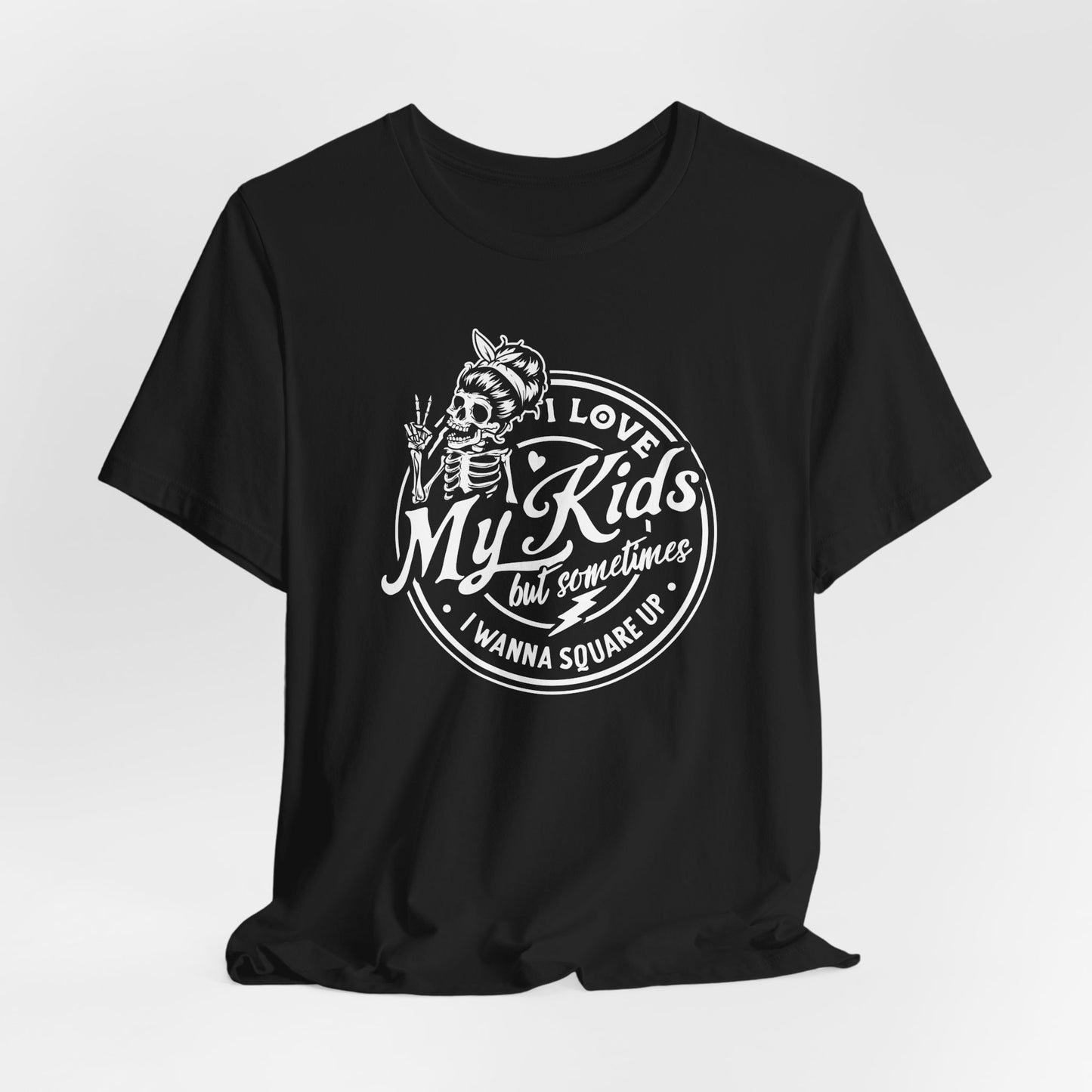 Square Up Skeleton Tee - Funny Parent Gear