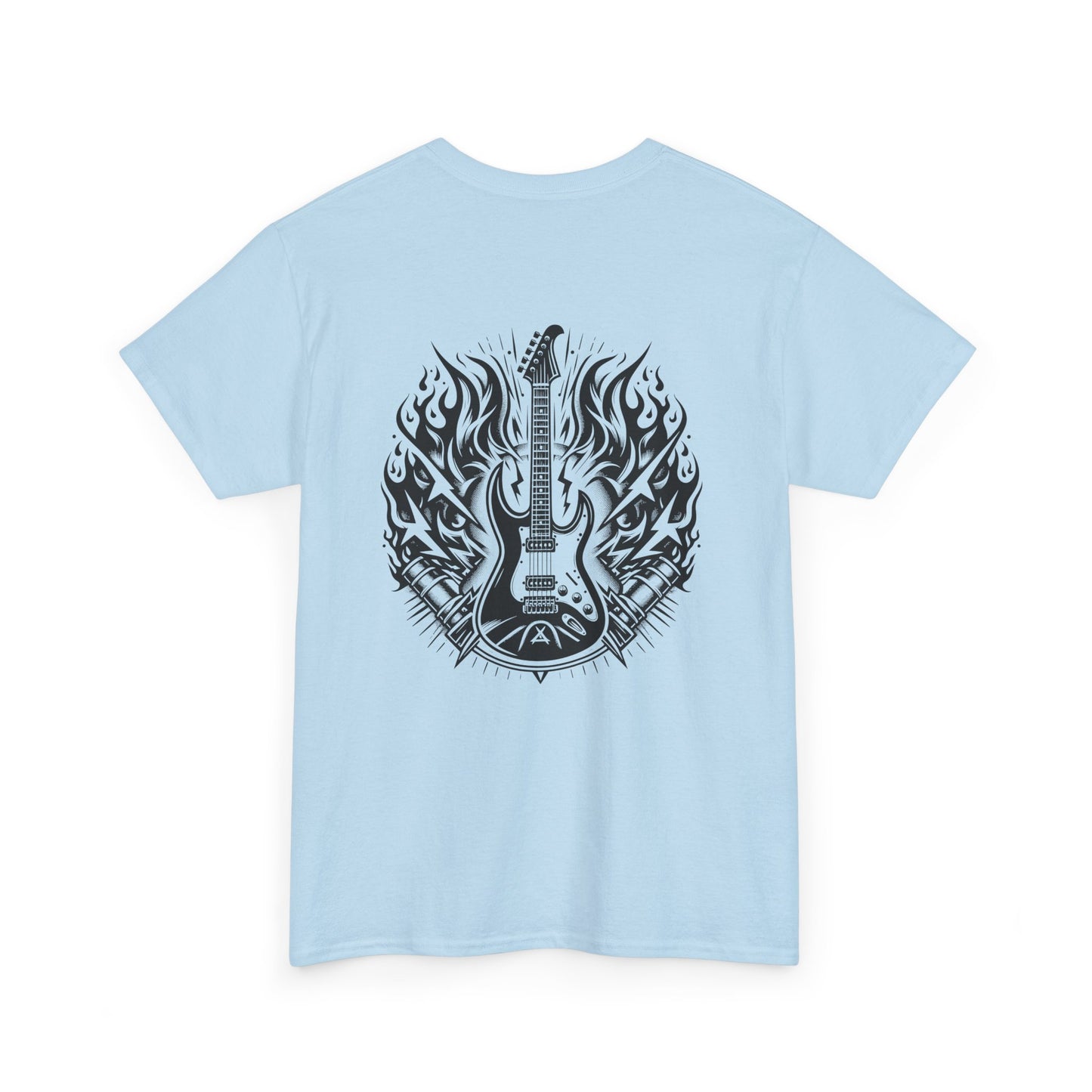 Flaming Guitar T-Shirt - Rock Graphic