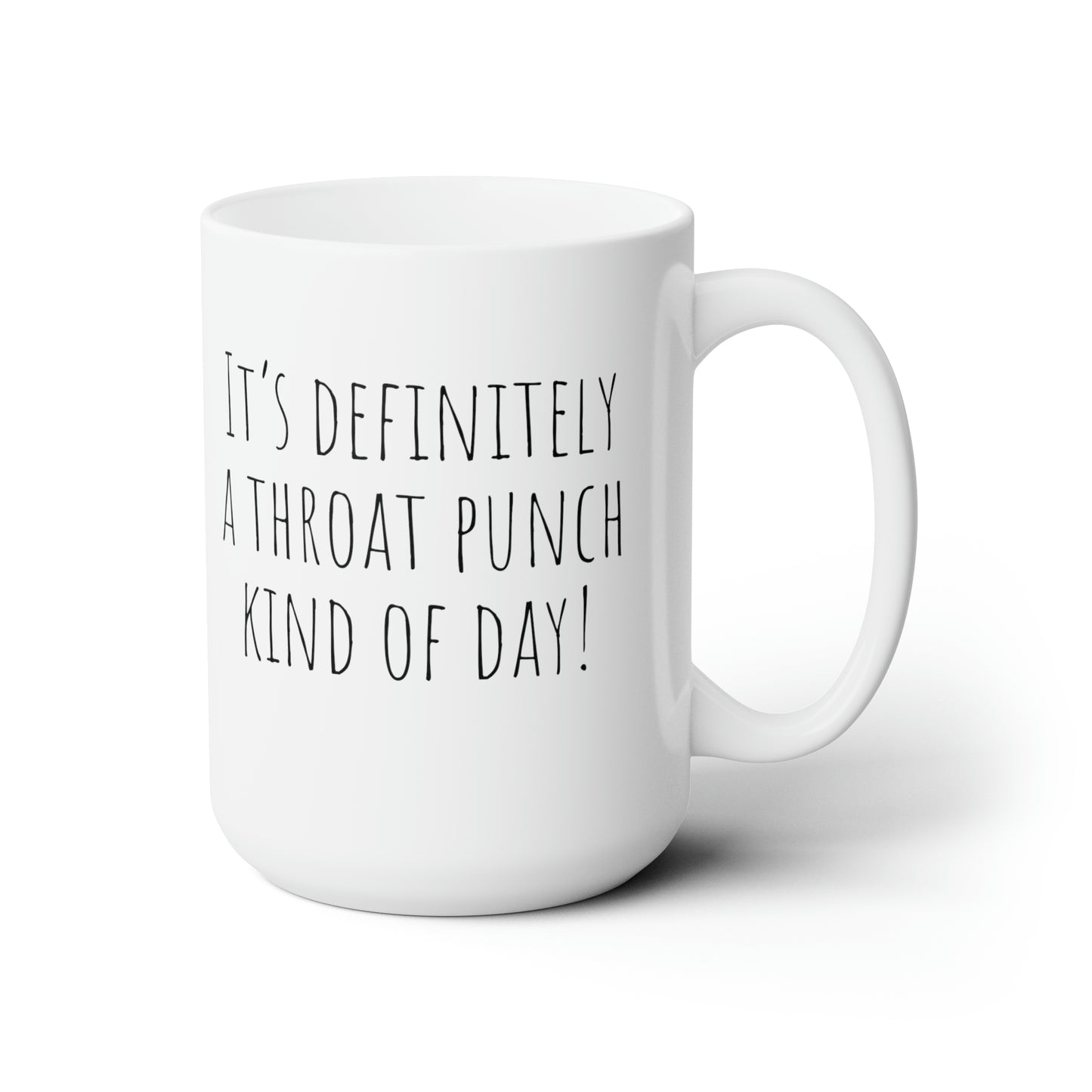 Sarcastic Coffee Mug For Throat Punch Hot Tea Cup For Grumpy Gift Idea