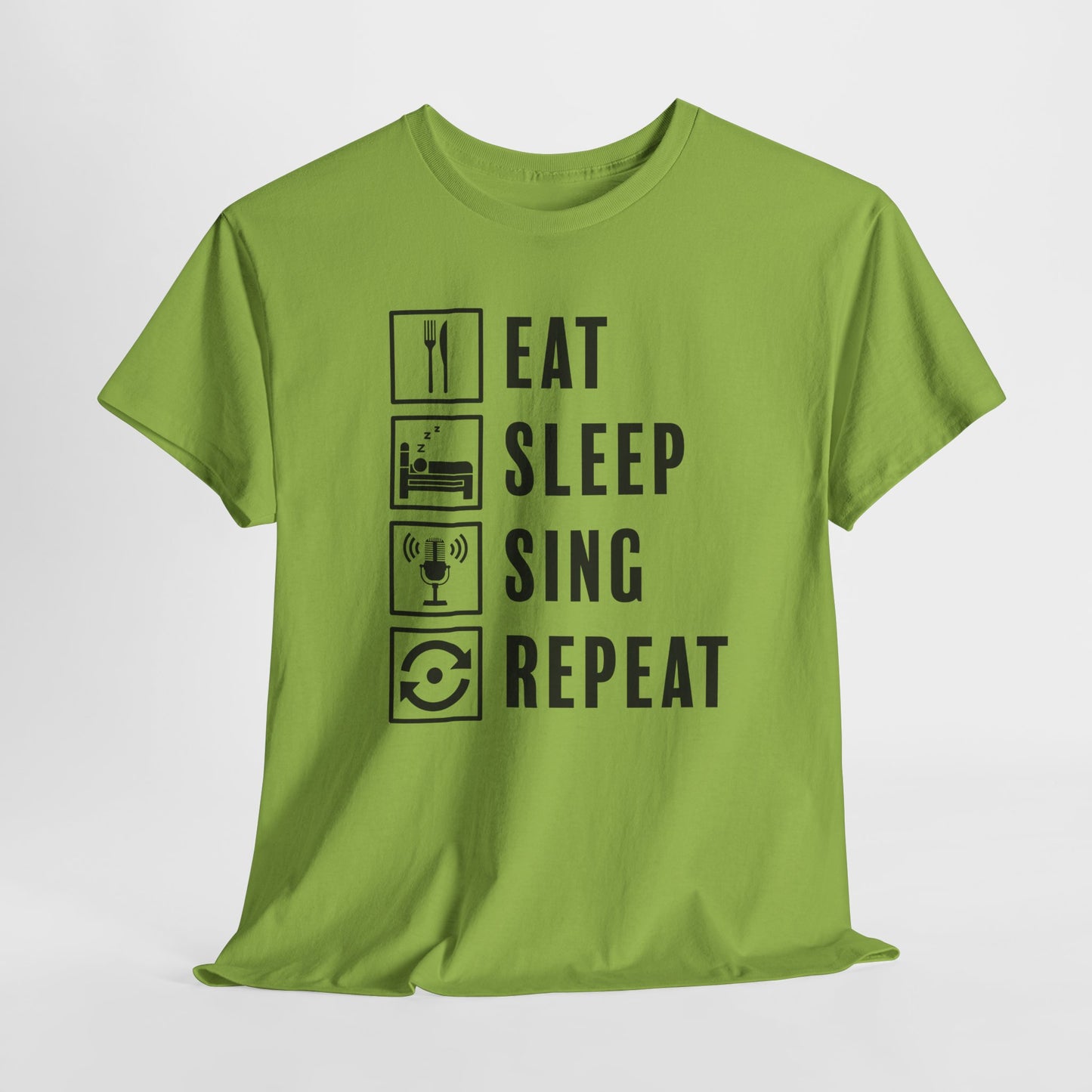 Eat Sleep Sing Repeat T-Shirt - Music Vibe