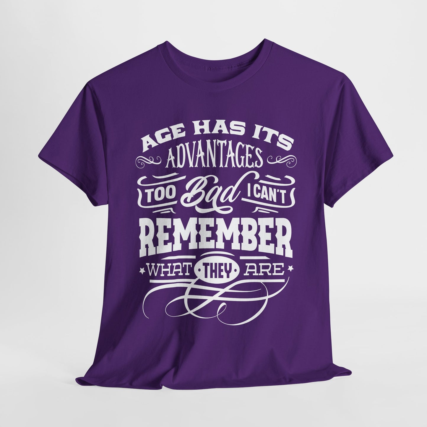 Age Advantages T-Shirt - Funny Memory Graphic Tee