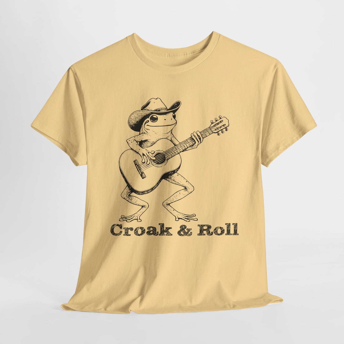 Croak & Roll Funny Frog T-Shirt