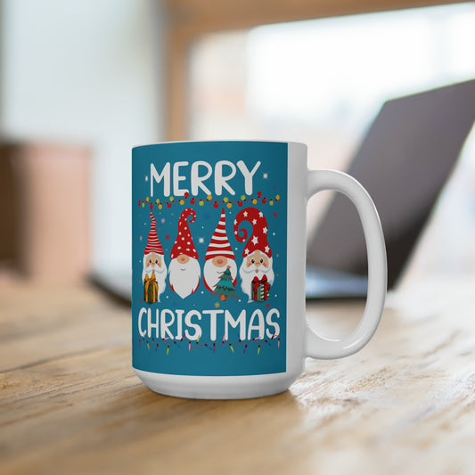 Merry Christmas Holiday Gnomes Coffee Hot Tea Cocoa Mug