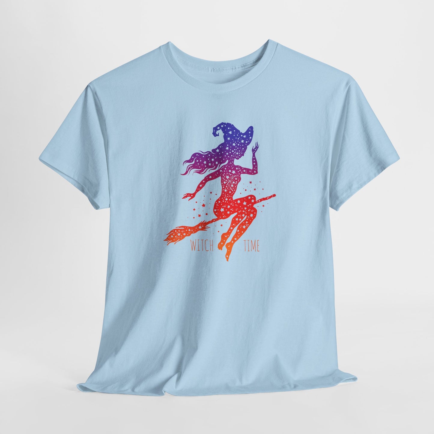 Witch T-Shirt For Cute Halloween T Shirt For Colorful Broom Rider TShirt