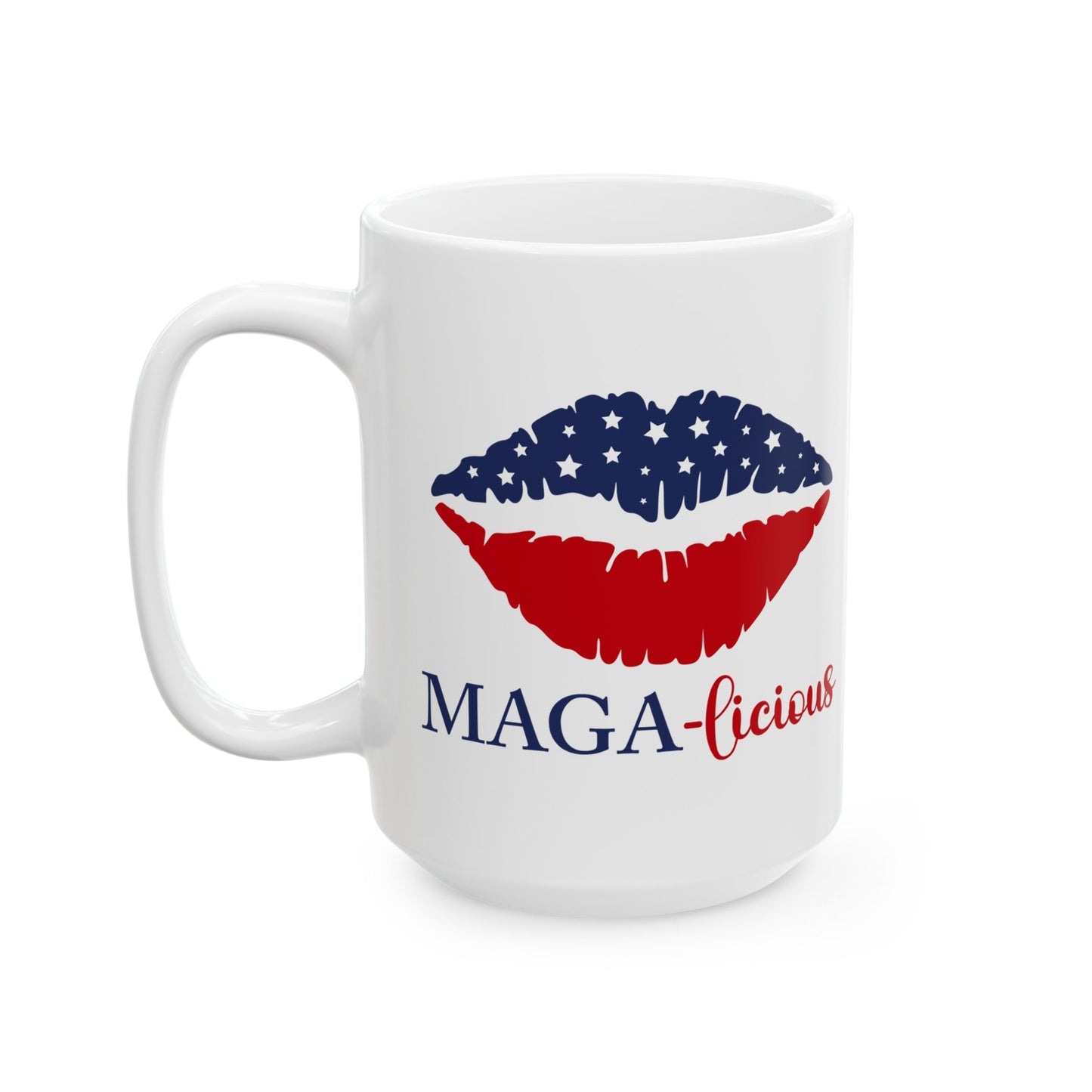 MAGAlicious Coffee Cup For Patriotic Lips Mug For Hot Chocolate