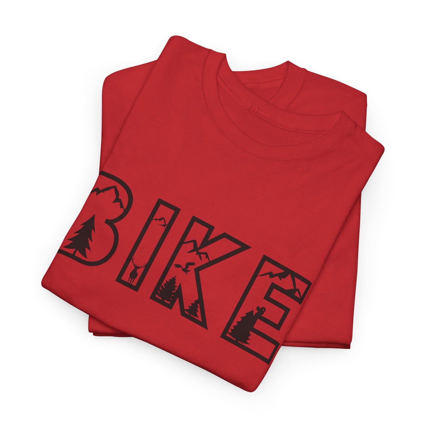 Bike Nature Font T-Shirt