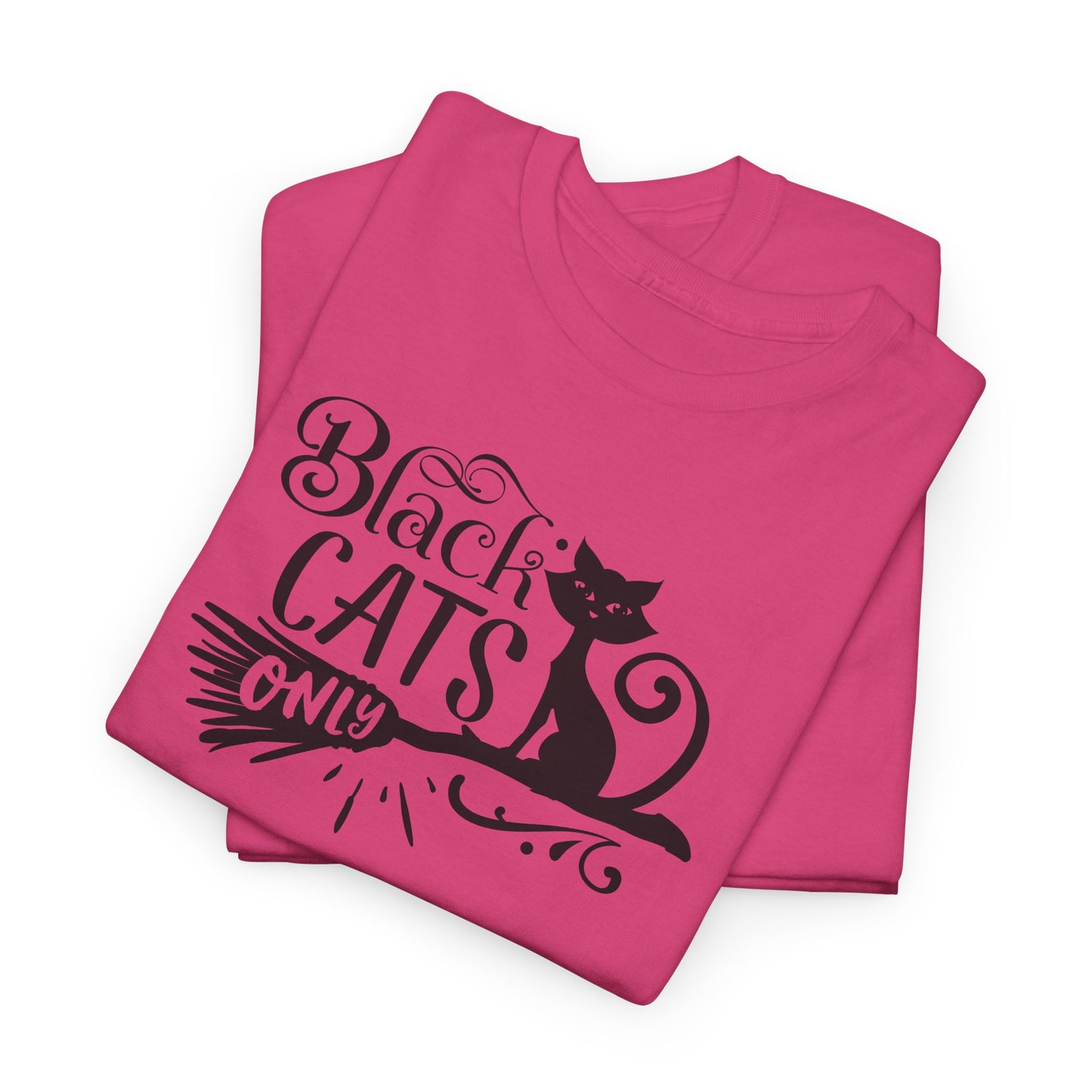 Black Cats Only T-Shirt - Witchy Feline Tee