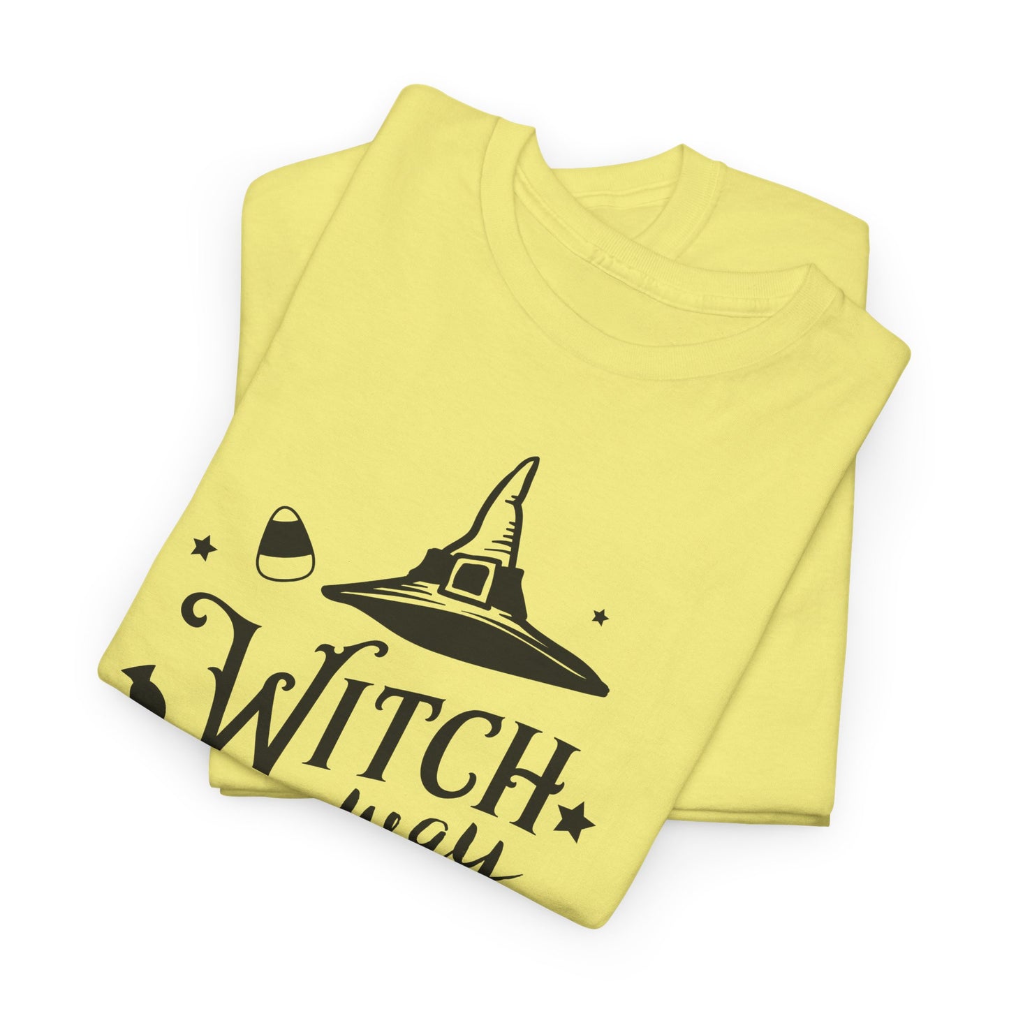 Witch Way to the Candy T-Shirt - Funny Halloween Tee