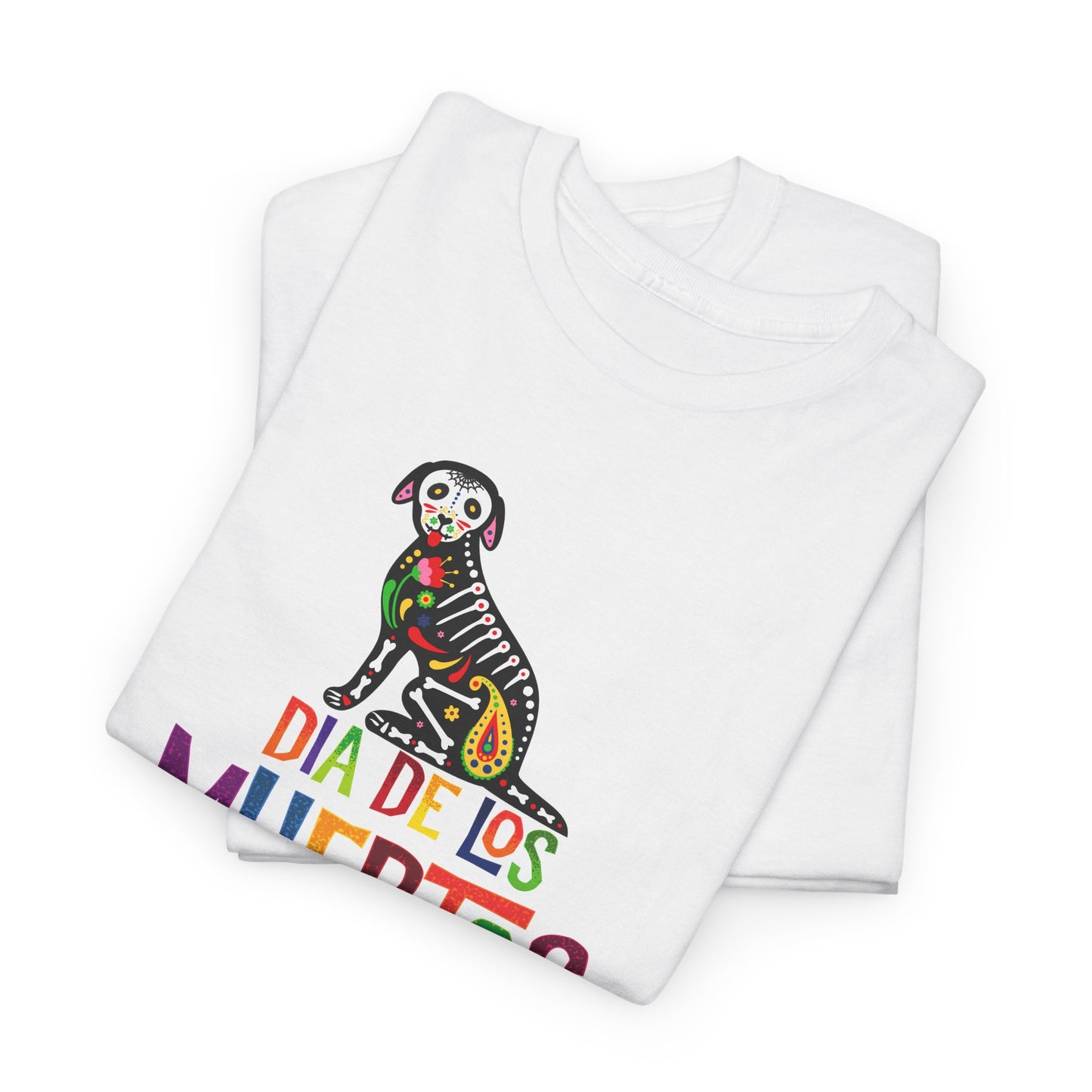 Dia de Los Muertos Dog T-Shirt - Festive Tee