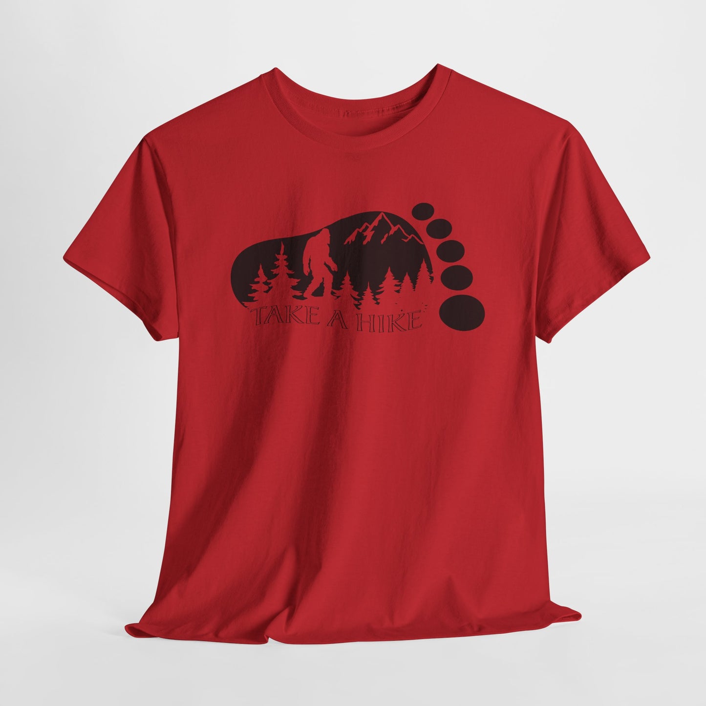 Bigfoot Hiking T-Shirt - Outdoor Adventure Graphic