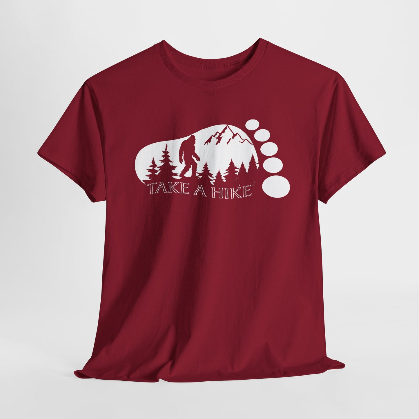 Bigfoot Hiking T-Shirt - Outdoor Adventure Graphic