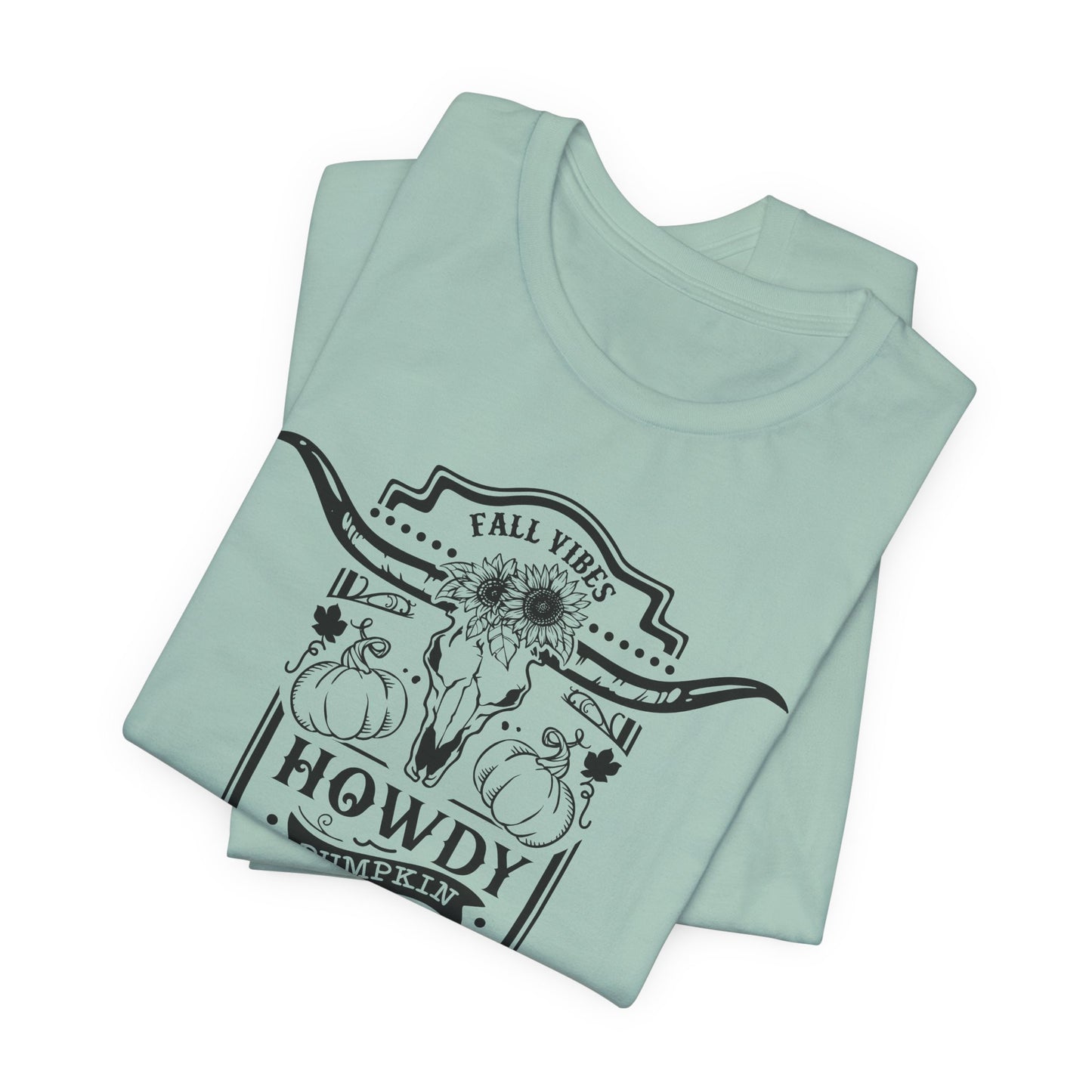 Fall Vibes Howdy Pumpkin T-Shirt - BoHo Autumn Tee