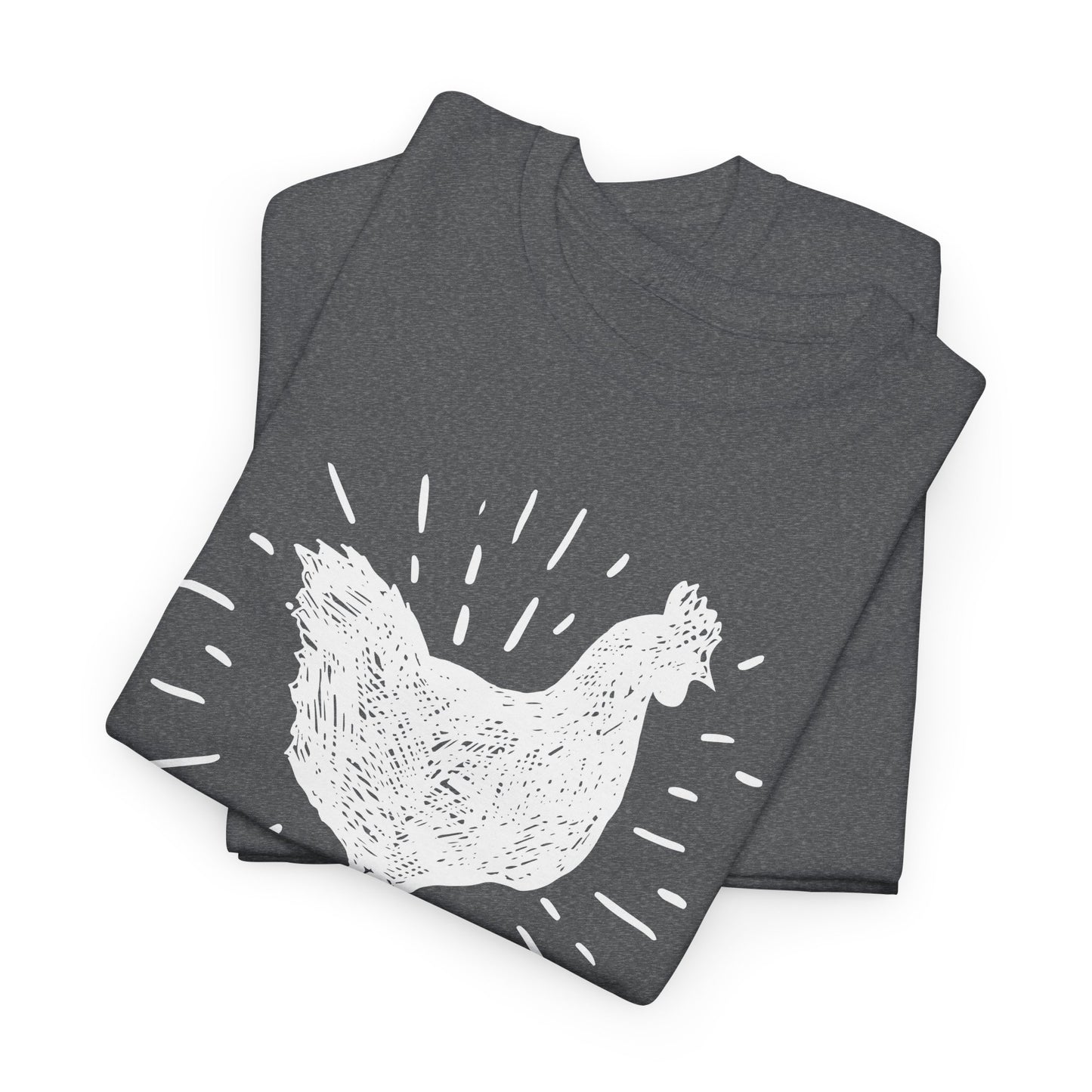 What the Cluck White Chicken T-Shirt - Quirky Tee