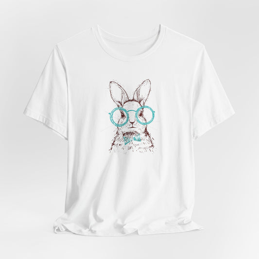 Hipster Bunny T-Shirt - Cool Easter Graphic Tee