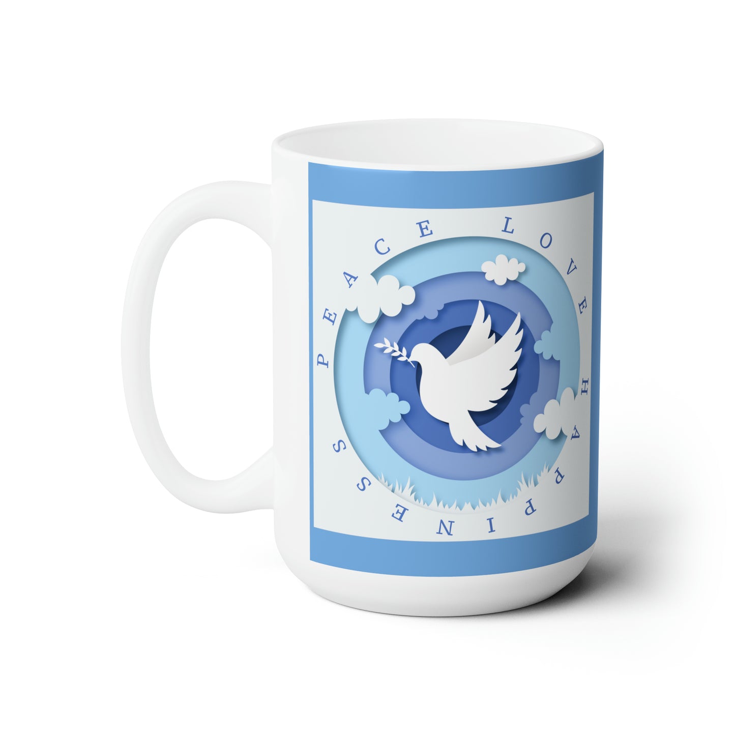 Peace Coffee Mug For Love And Happiness Hot Tea Cup