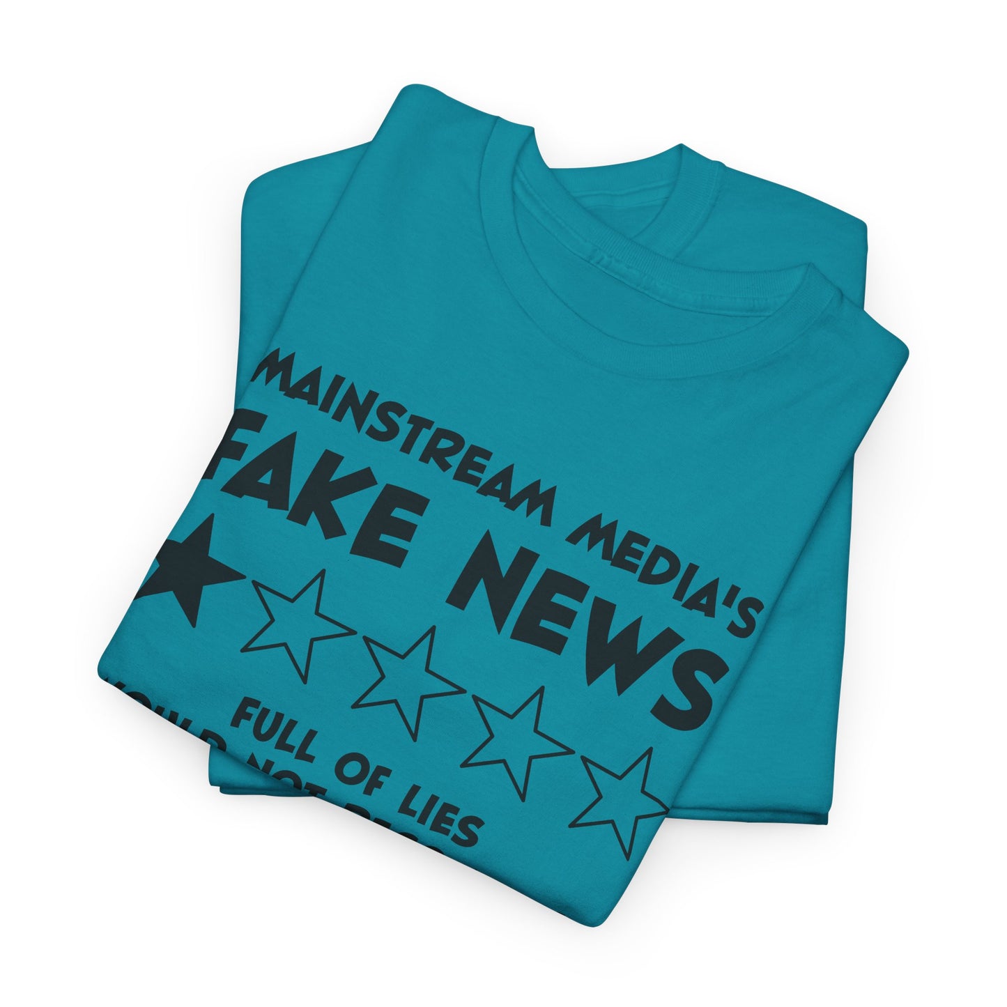 Fake News Review Tee - Mainstream Media 1-Star T-Shirt