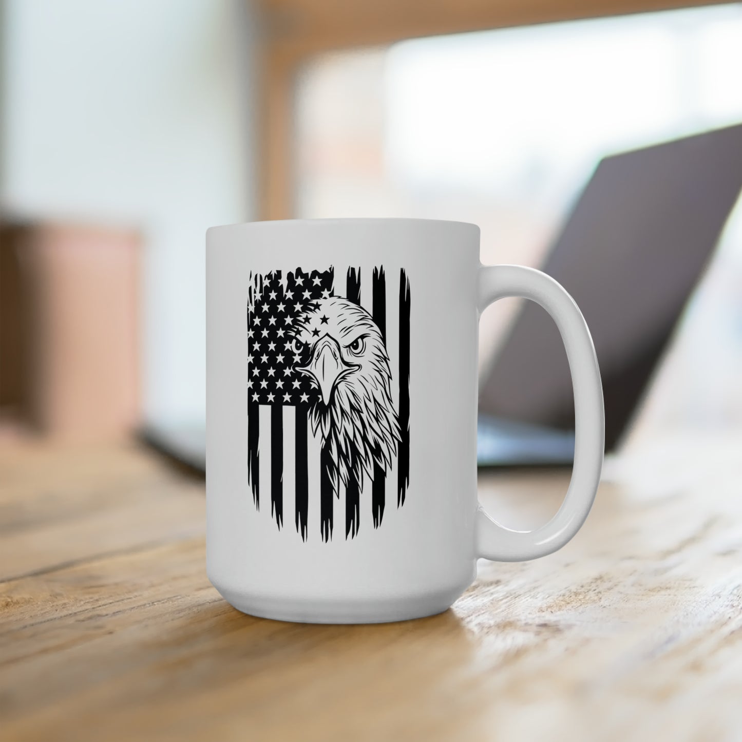 Patriotic Coffee Mug For Flag Mug For Eagle Cup For Conservative MAGA Gift Idea