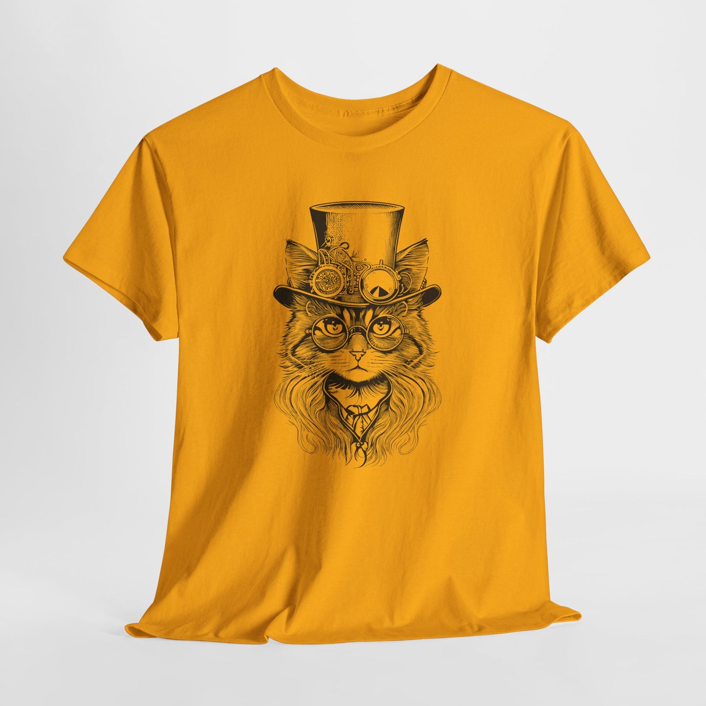 Steampunk Lady Cat T-Shirt - Victorian Tee