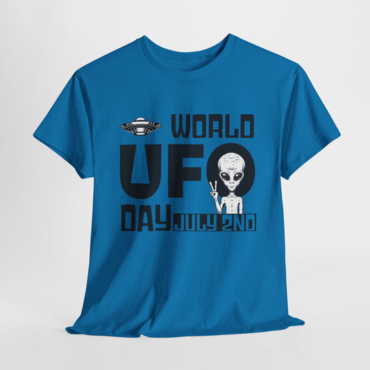 World UFO Day T-Shirt - July 2 Alien Spaceship Design