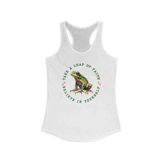 Leap of Faith Frog Tank Top - Motivational Tank