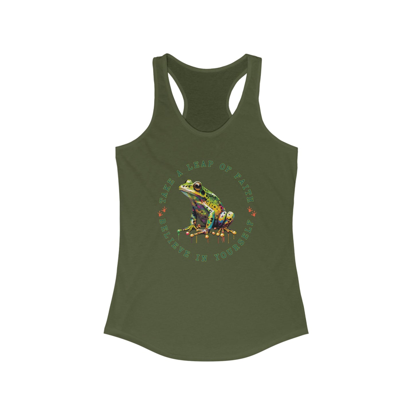 Leap of Faith Frog Tank Top - Motivational Tank