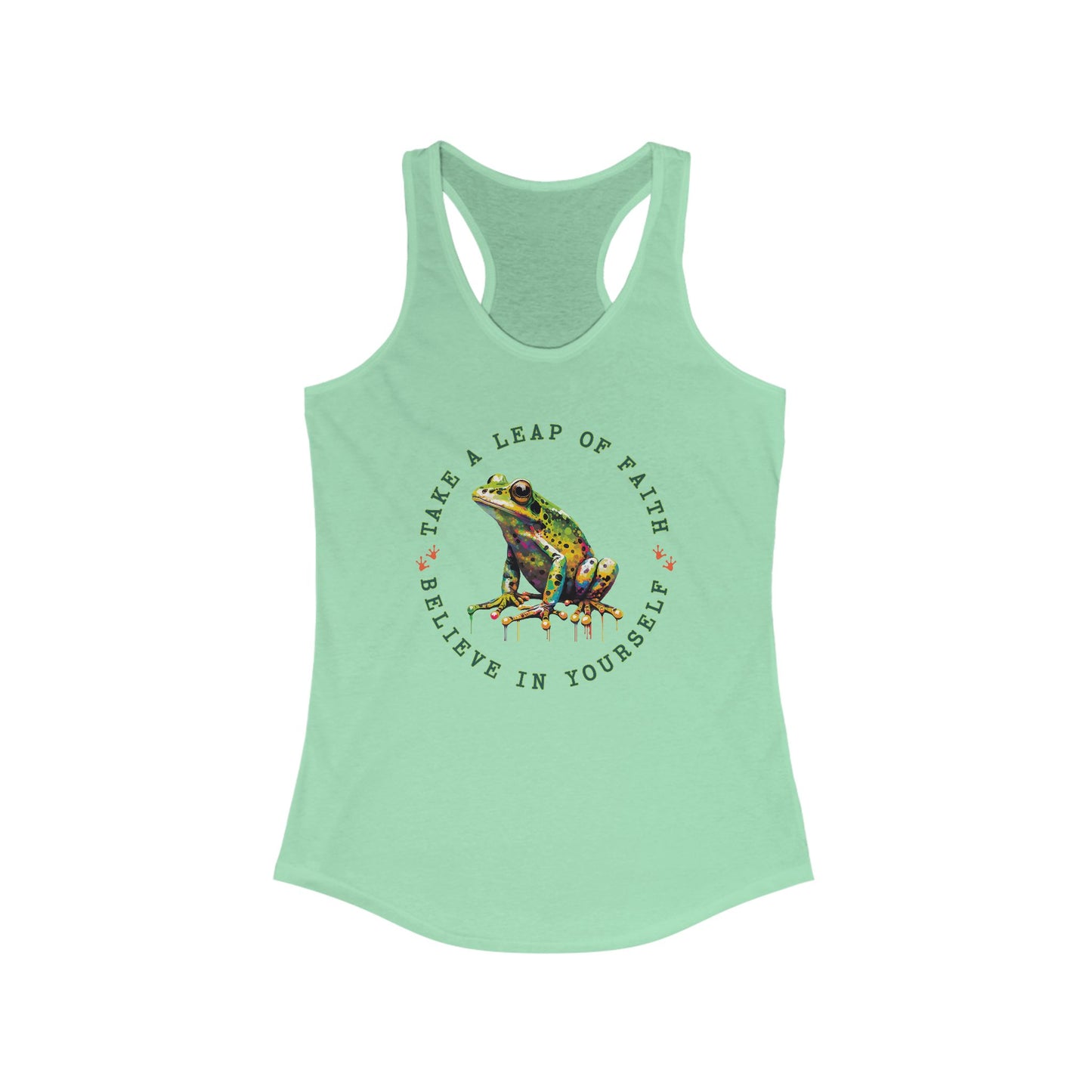 Leap of Faith Frog Tank Top - Motivational Tank