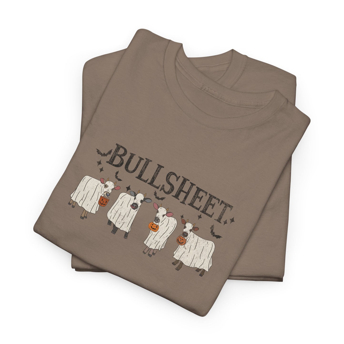 Bullsheet Ghost Cow T-Shirt - Halloween Pun Tee