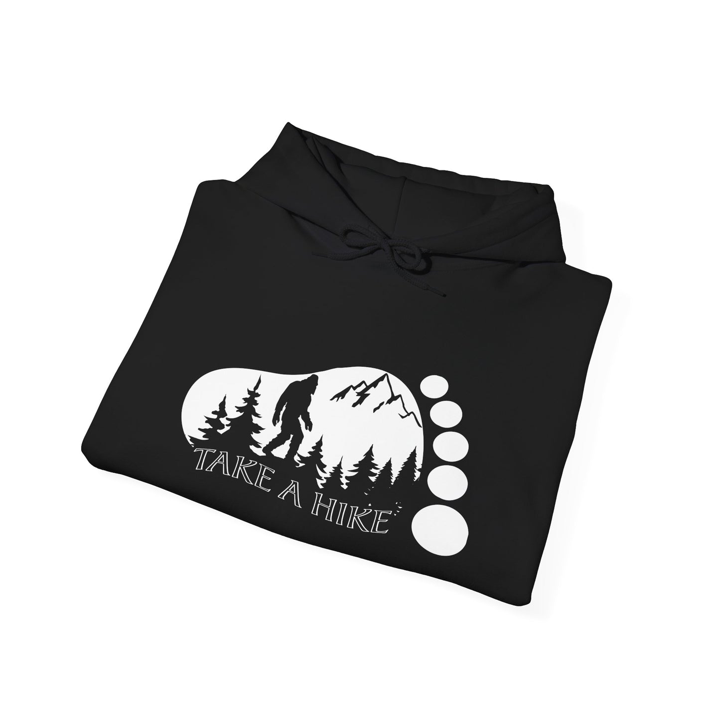 Bigfoot Take A Hike Hoodie - Trail Graphic