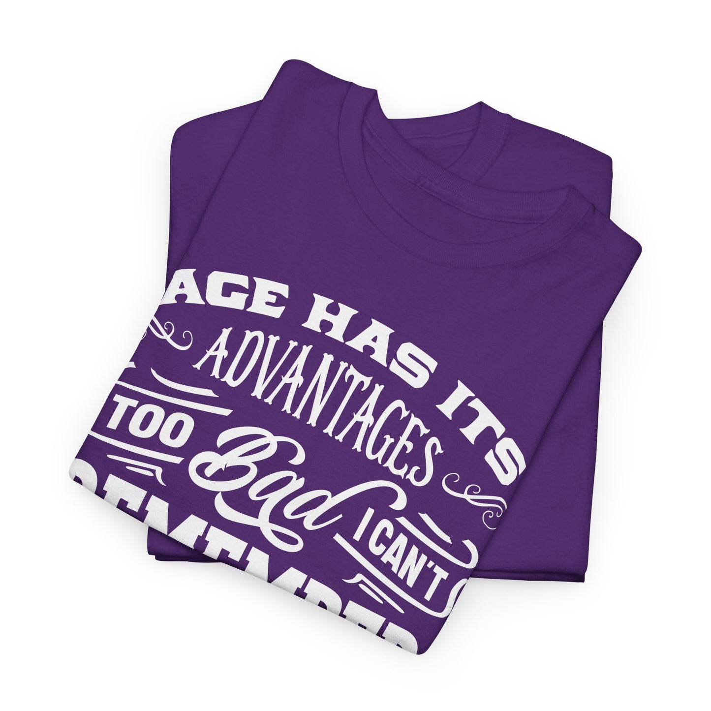 Age Advantages T-Shirt - Funny Memory Graphic Tee