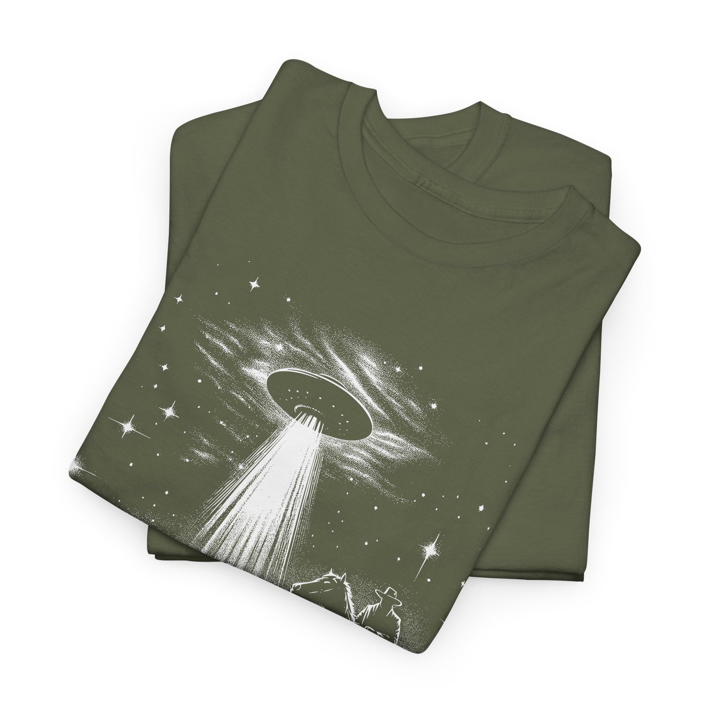 Cowboy UFO T-Shirt - Desert Alien Invasion