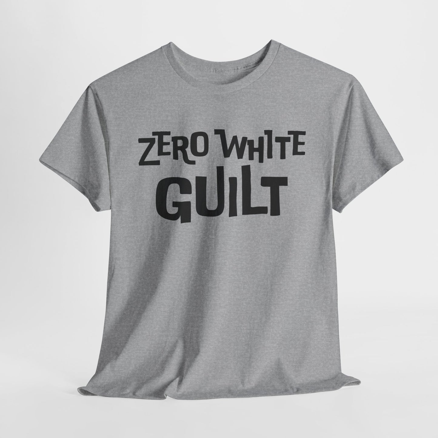 Zero White Guilt T-Shirt - Bold Stance Tee
