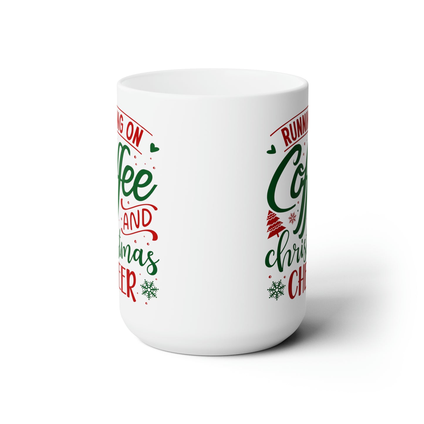 Coffee And Christmas Cheer Hot Beverage Mug Cocoa Cup