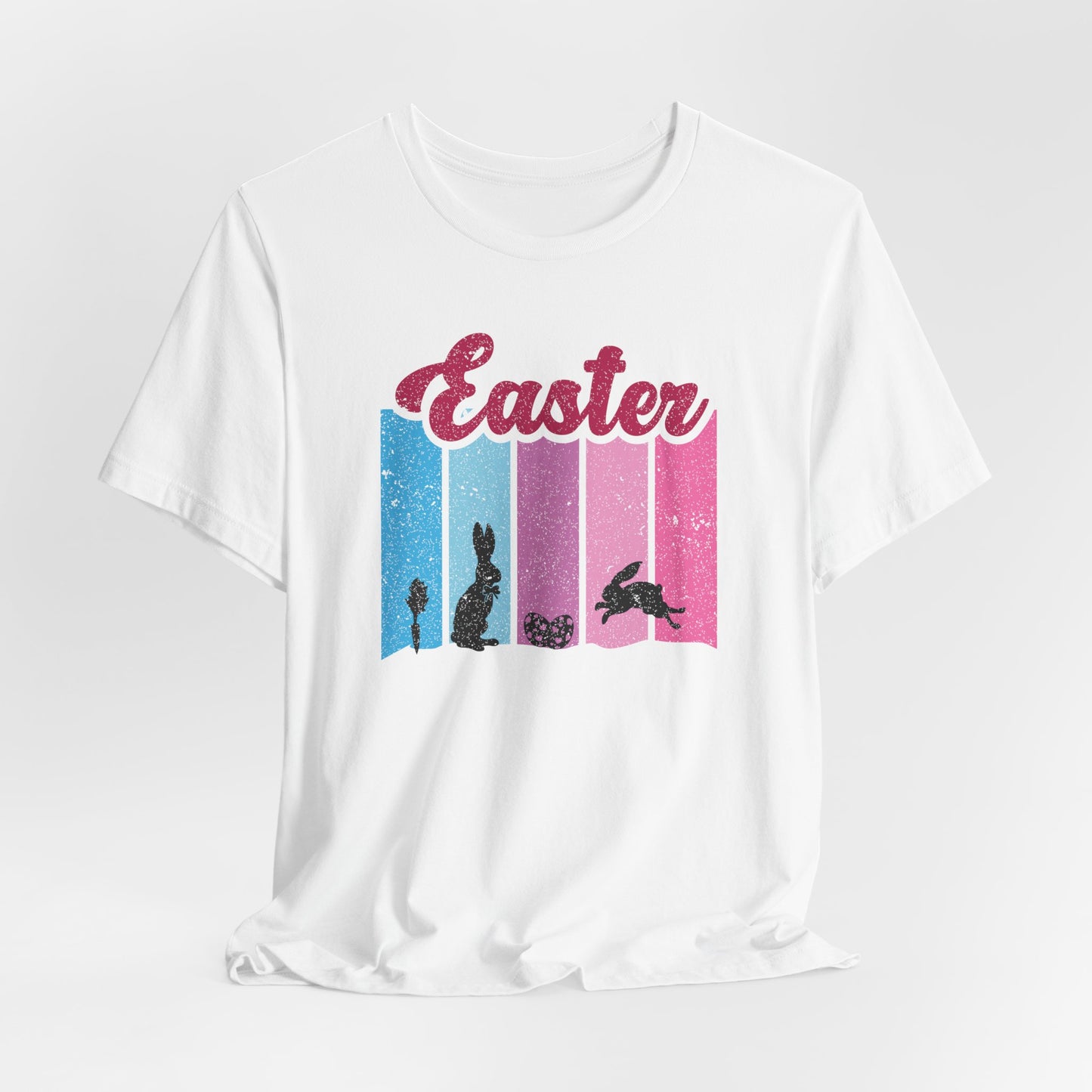 Easter Bunny Silhouette T-Shirt - Pastel Graphic Tee